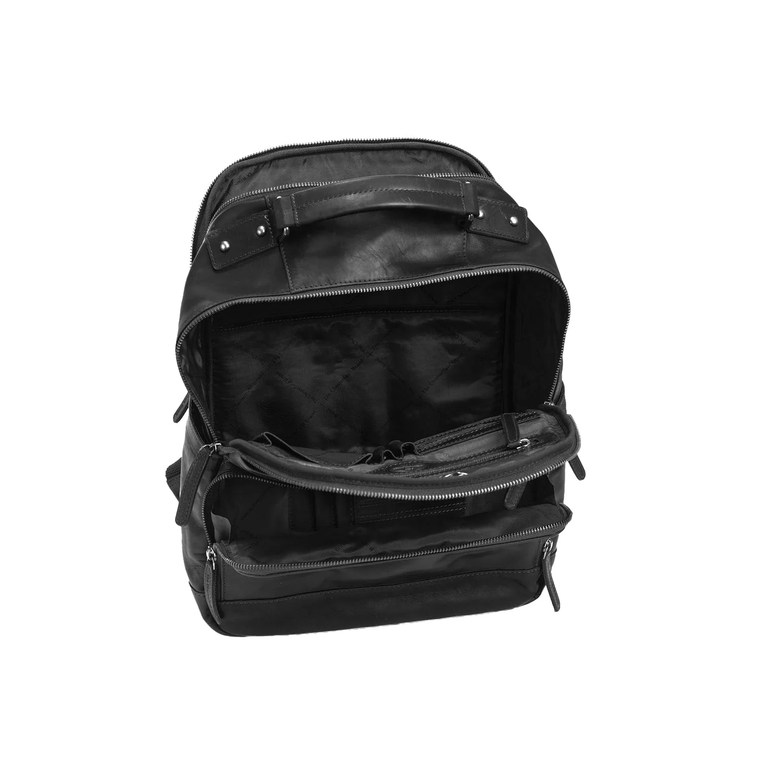 Leather Backpack Black Austin - Image 4