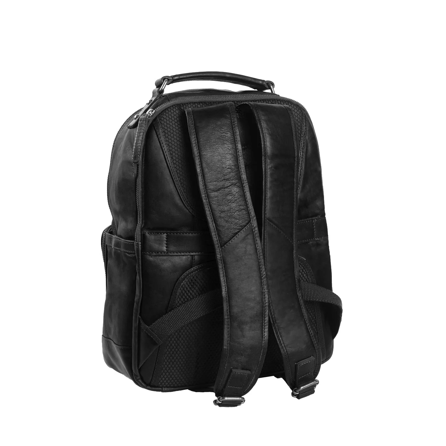 Leather Backpack Black Austin - Image 7