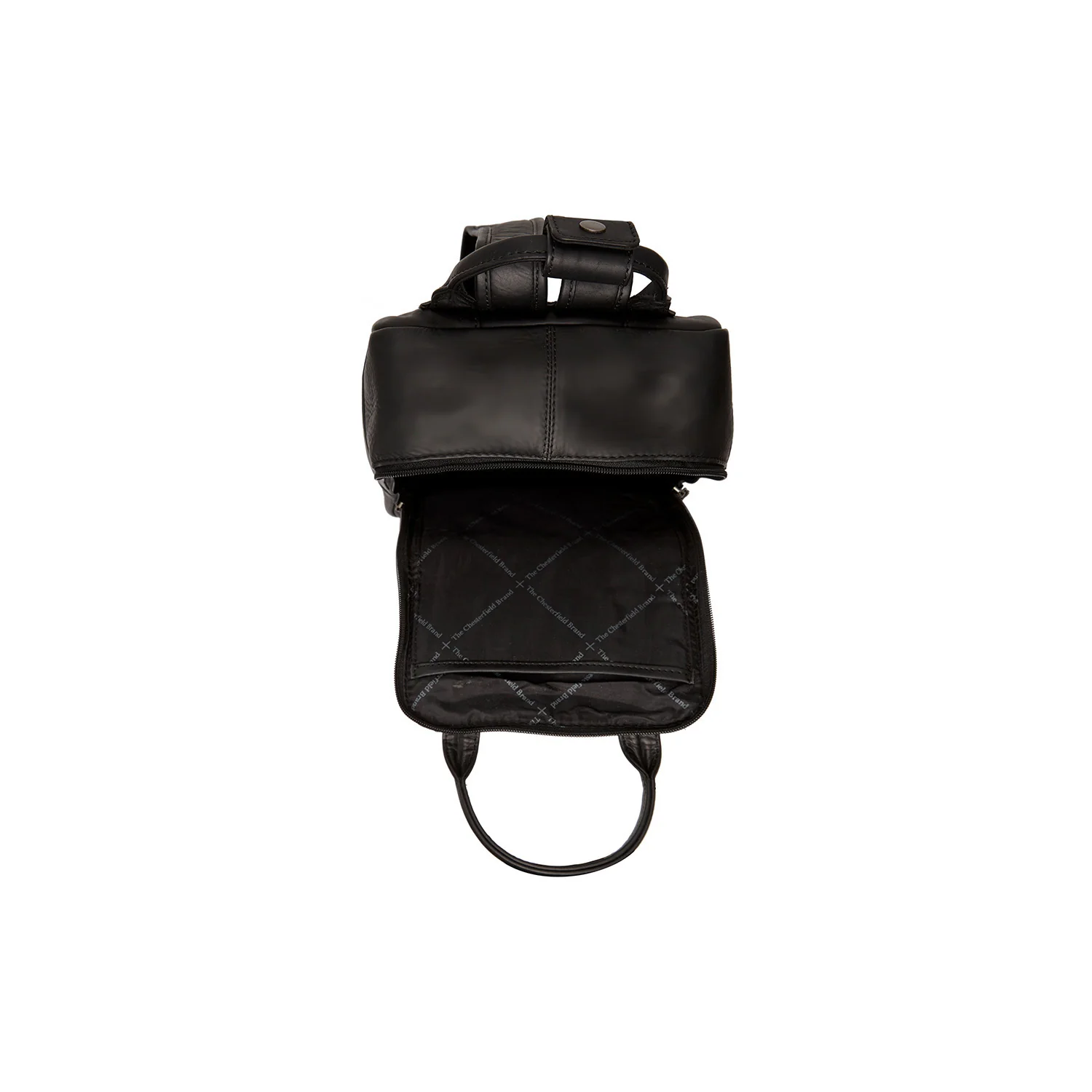 Leather Backpack Black Bellary - Image 4