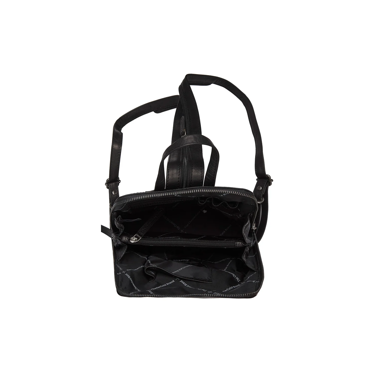 Leather Backpack Black Claire - Image 3