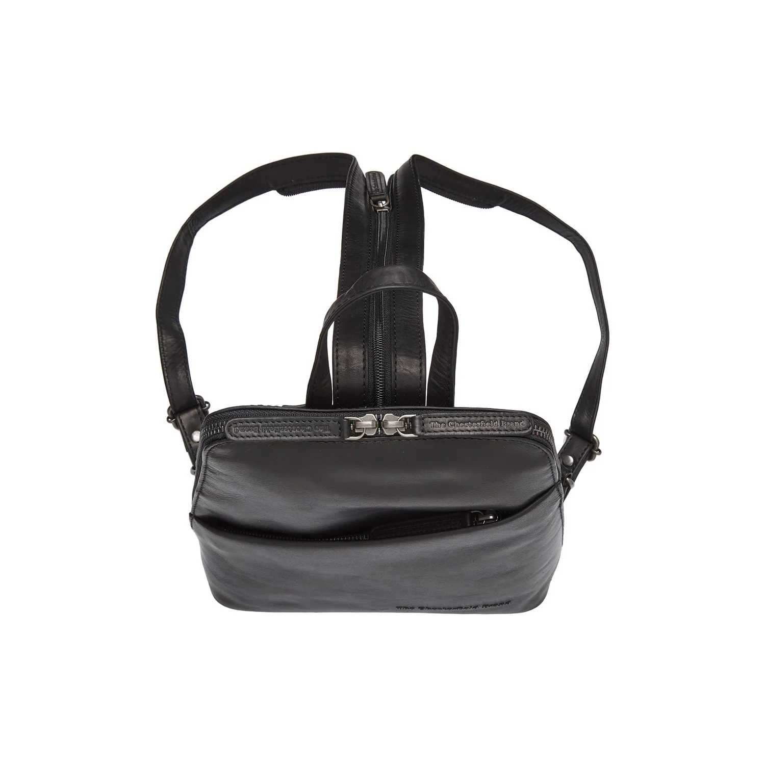 Leather Backpack Black Claire - Image 4