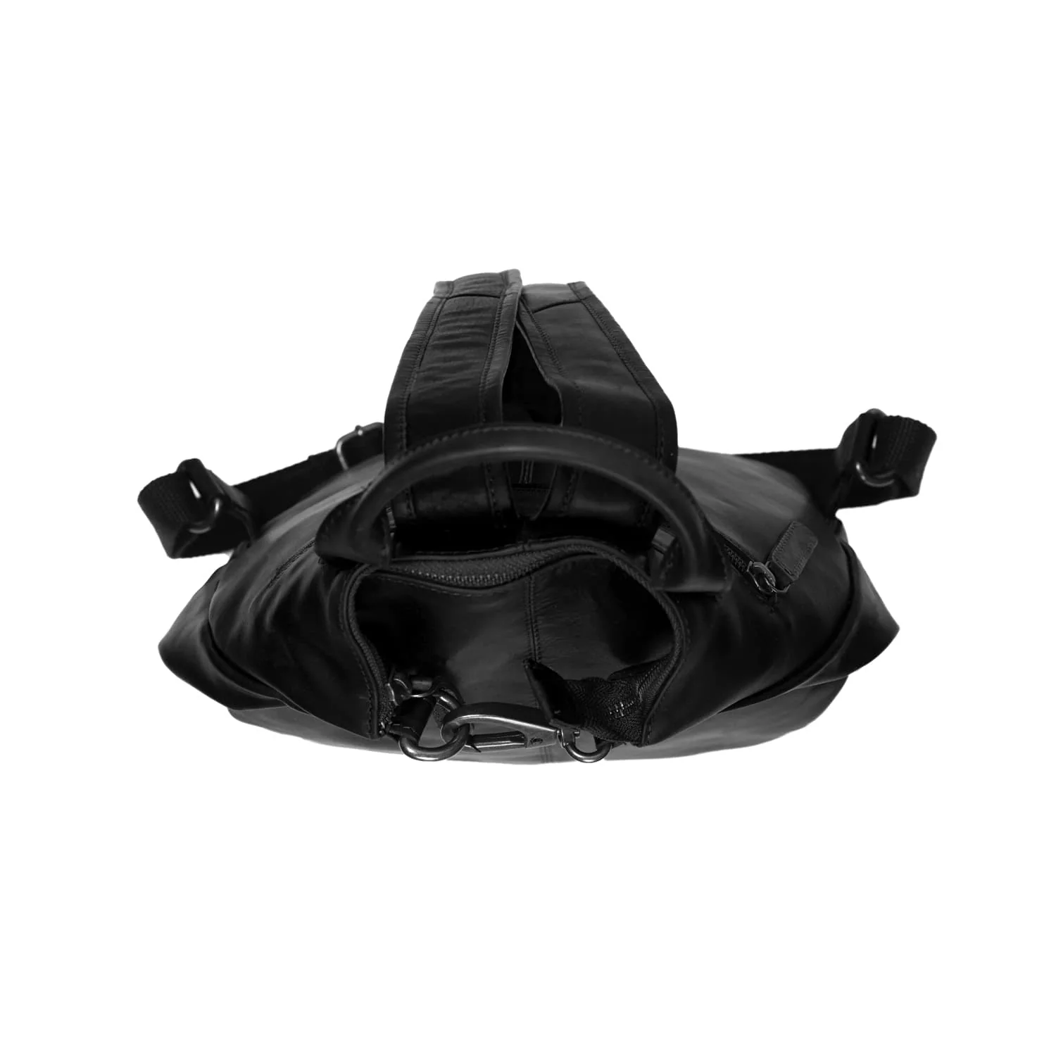 Leather Backpack Black Saar - Image 5