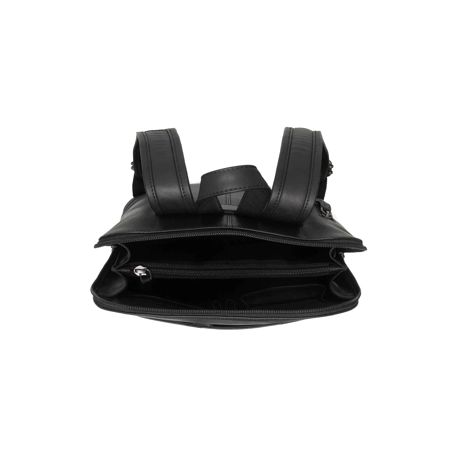 Leather Backpack Black Tigris - Image 5