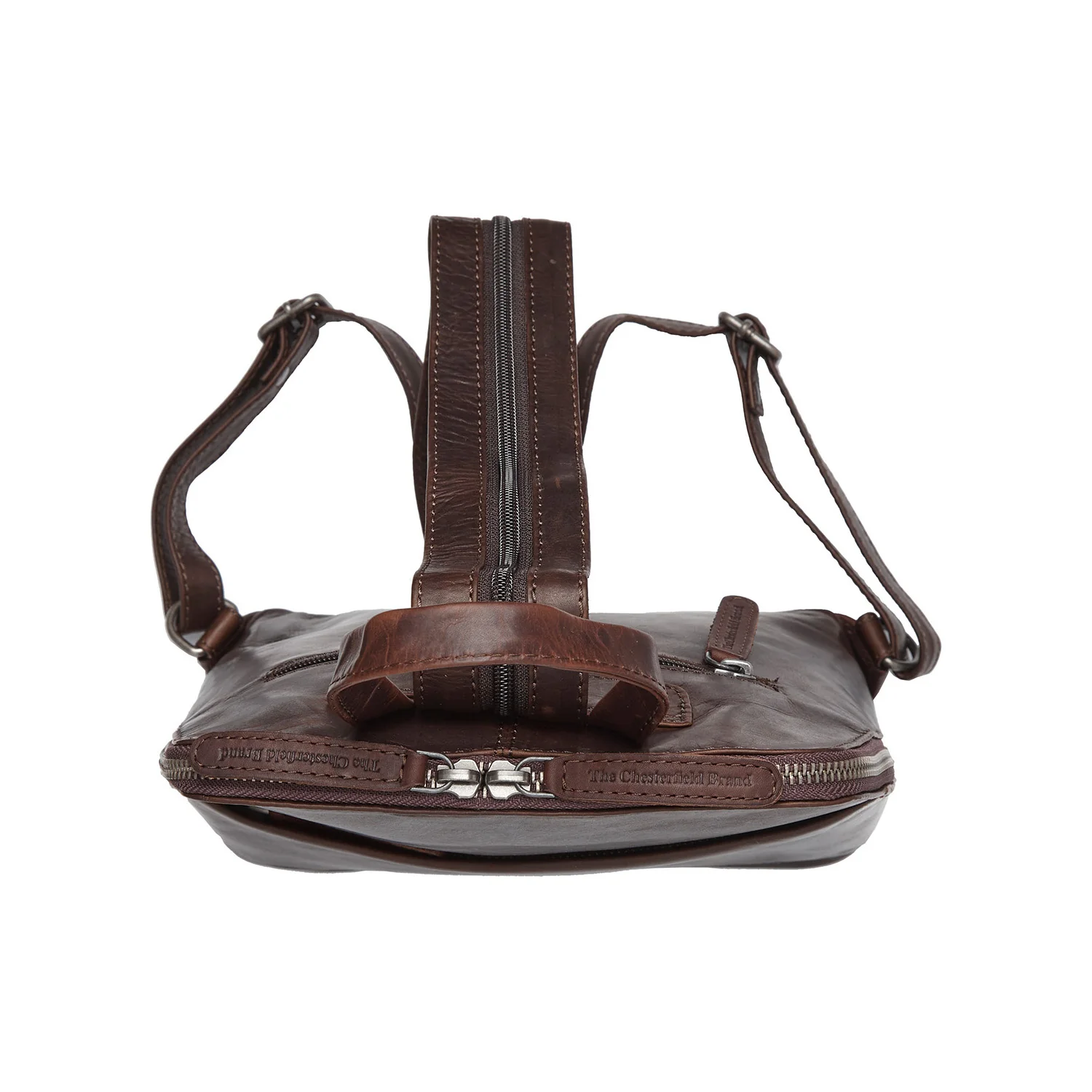 Leather Backpack Brown Claire - Image 3