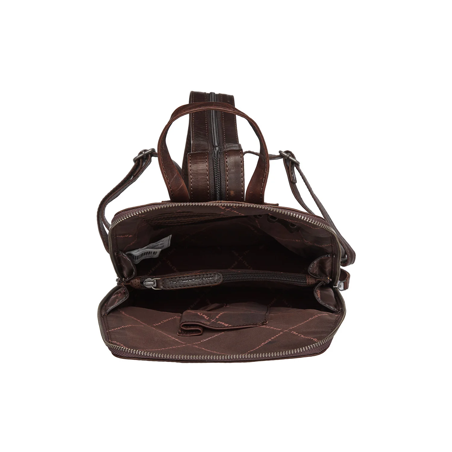 Leather Backpack Brown Claire - Image 4