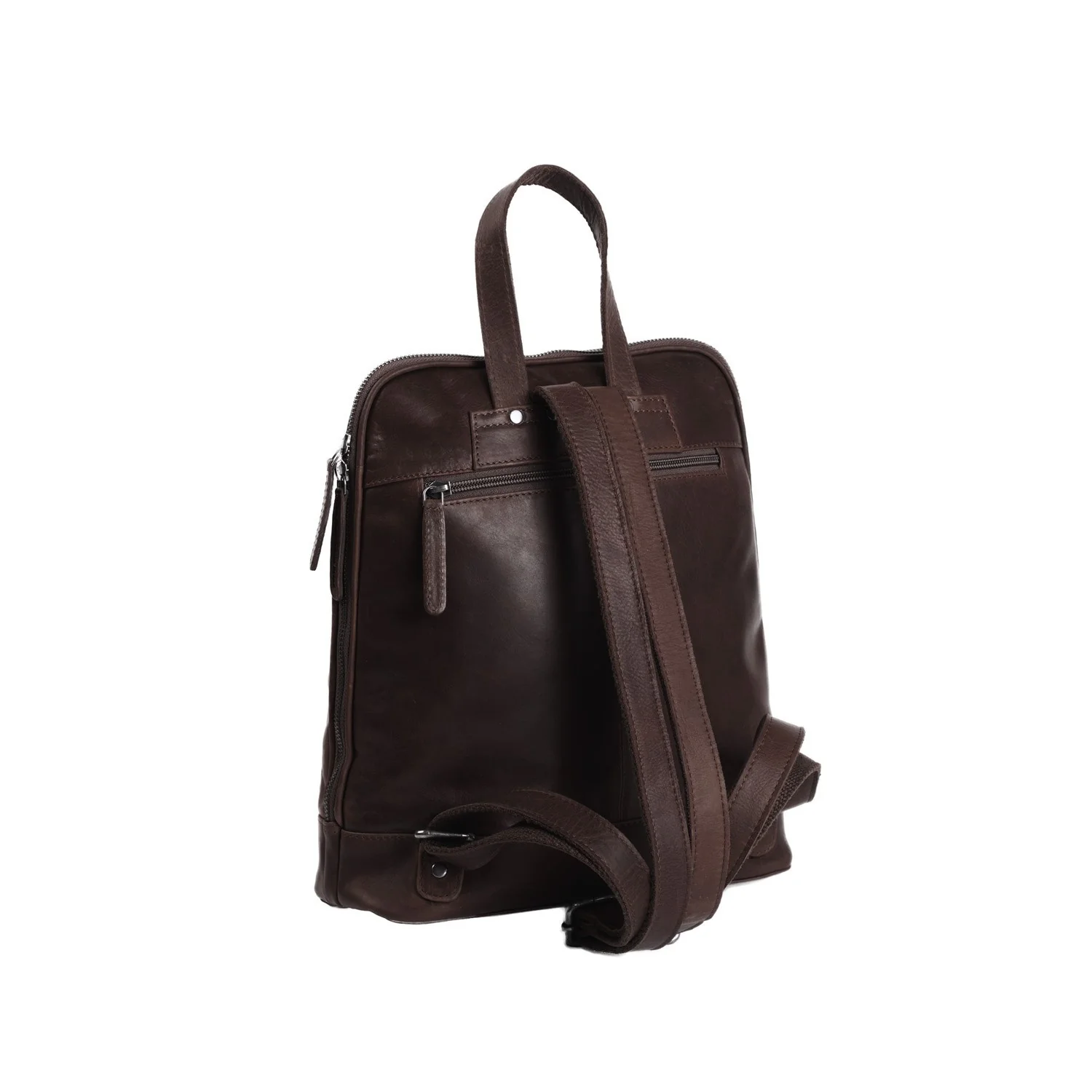 Leather Backpack Brown Naomi - Image 5