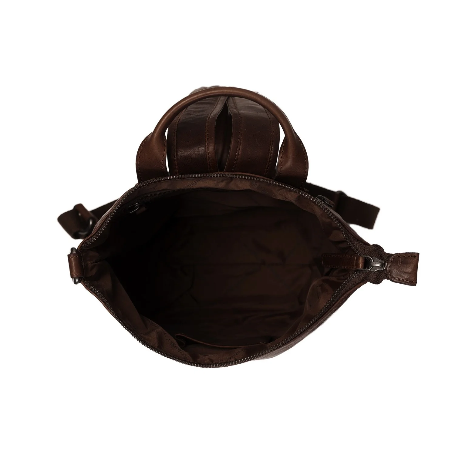Leather Backpack Brown Saar - Image 3