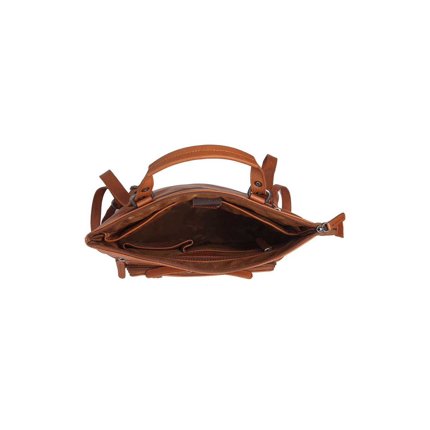 Leather Backpack Cognac Caldero - Image 5