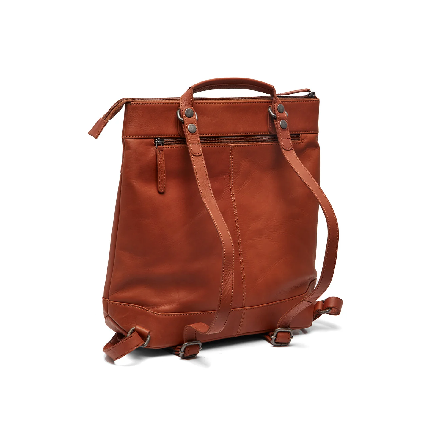 Leather Backpack Cognac Caldero - Image 6