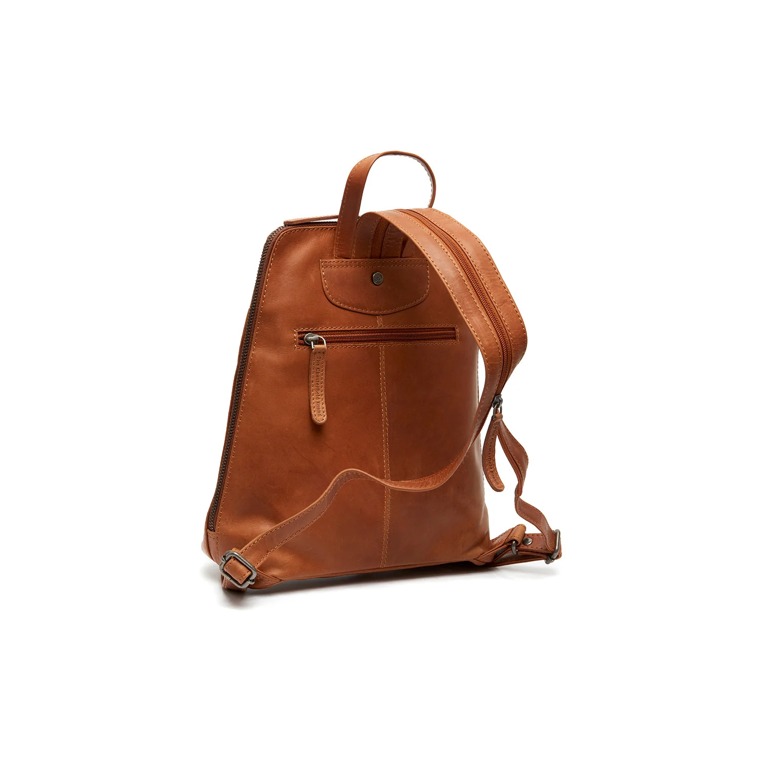Leather Backpack Cognac Claire - Image 8