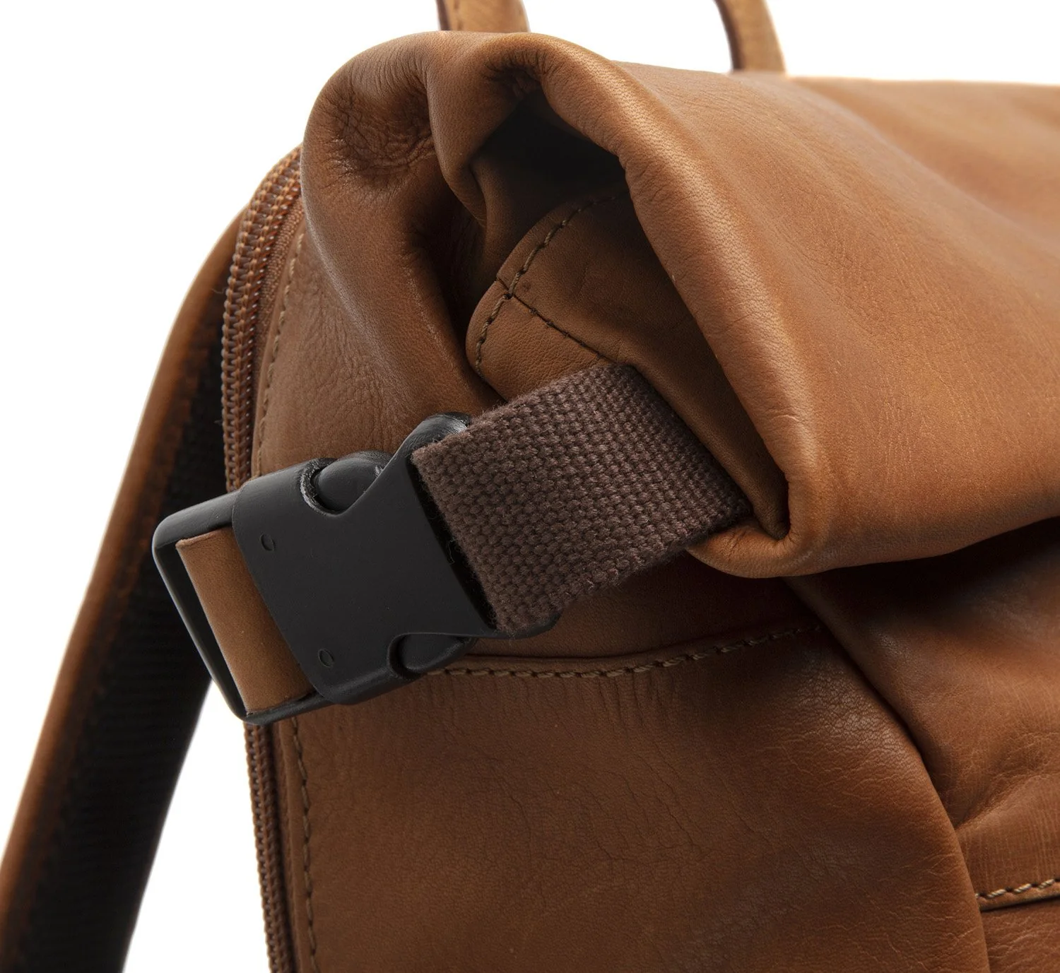 Leather Backpack Cognac Liverpool - Image 4