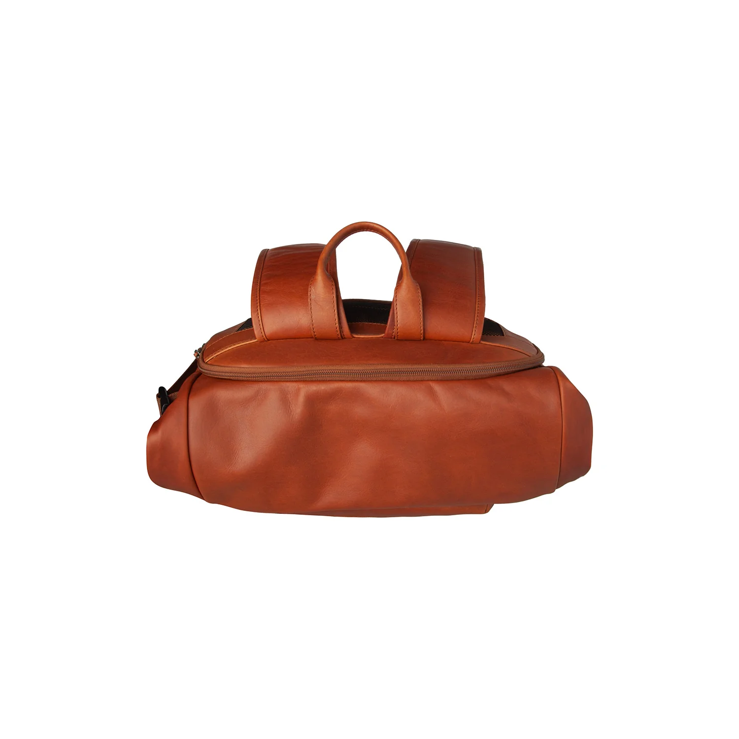 Leather Backpack Cognac Remo - Image 4