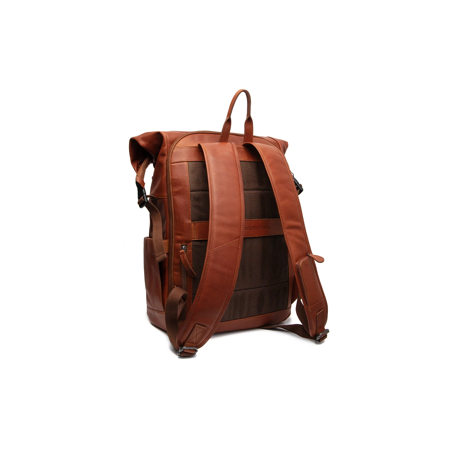 Leather Backpack Cognac Remo - Image 8