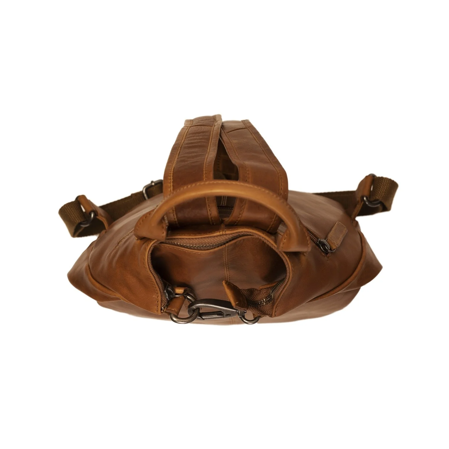 Leather Backpack Cognac Saar - Image 6