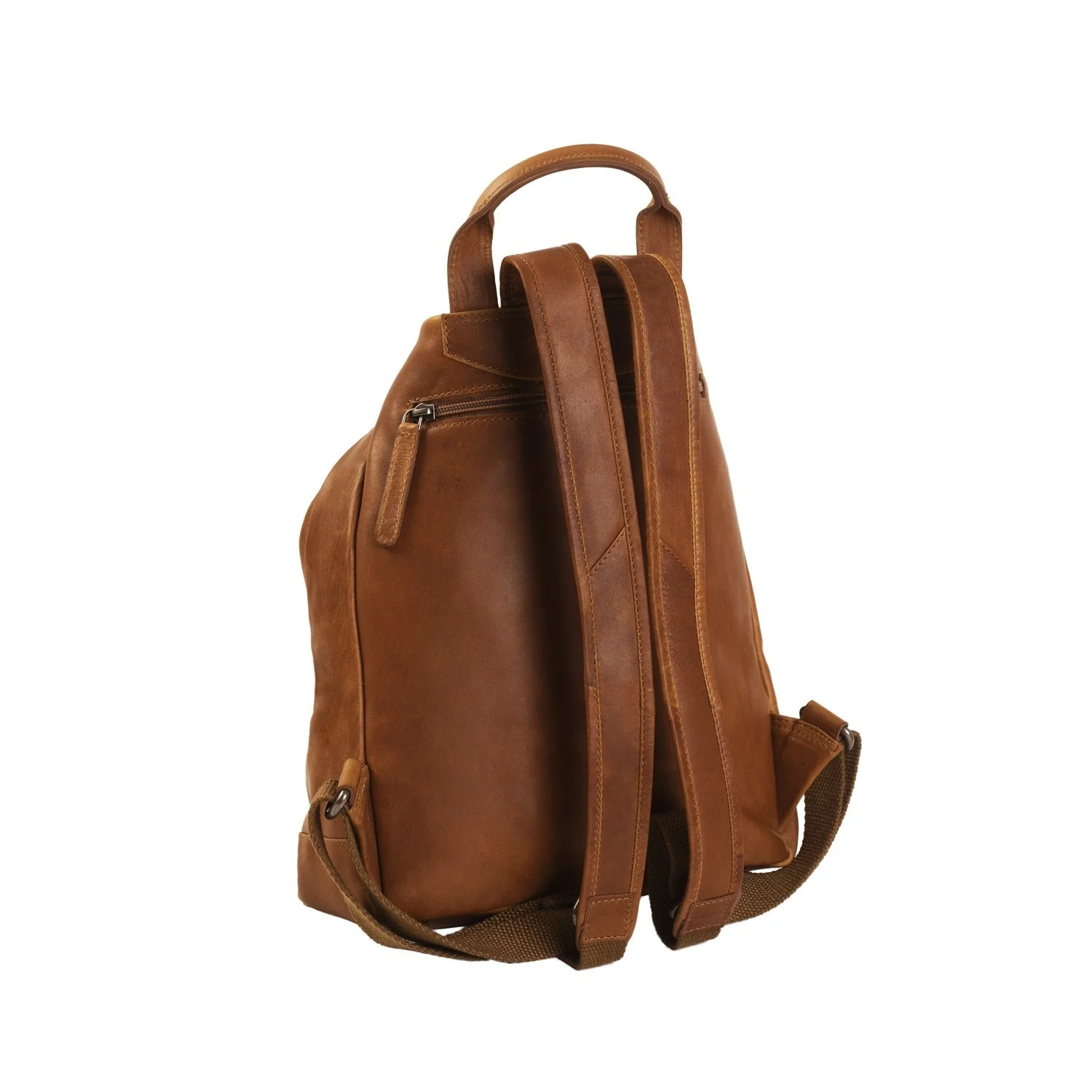 Leather Backpack Cognac Saar - Image 7