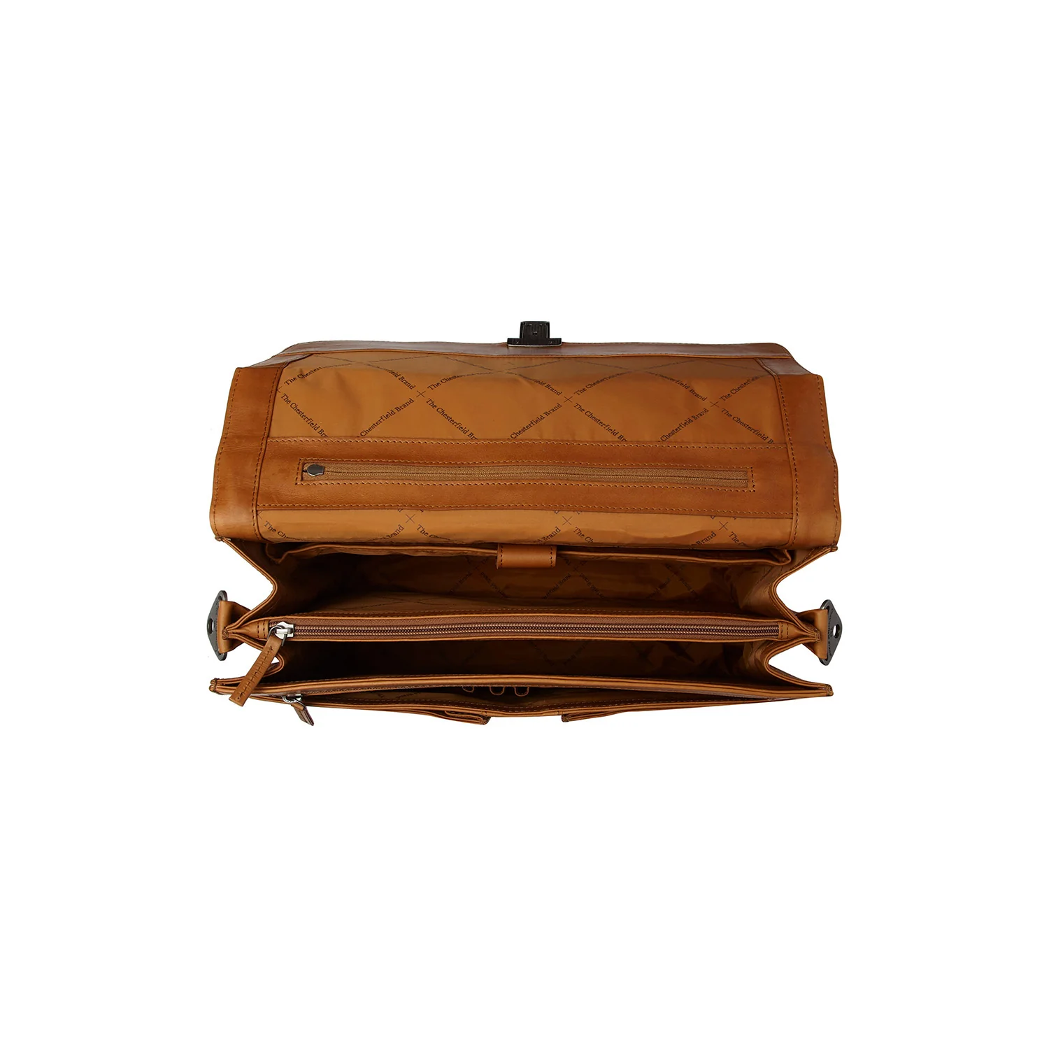 Leather Briefcase Cognac Stuttgart - Image 3