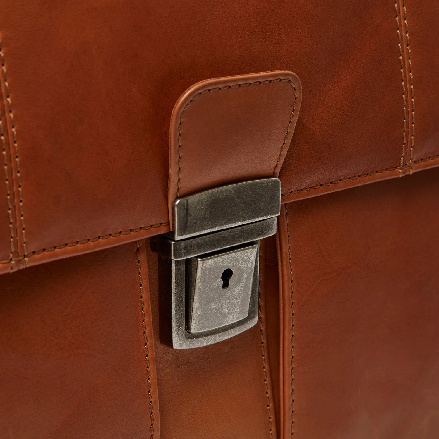 Leather Briefcase Cognac Stuttgart - Image 6