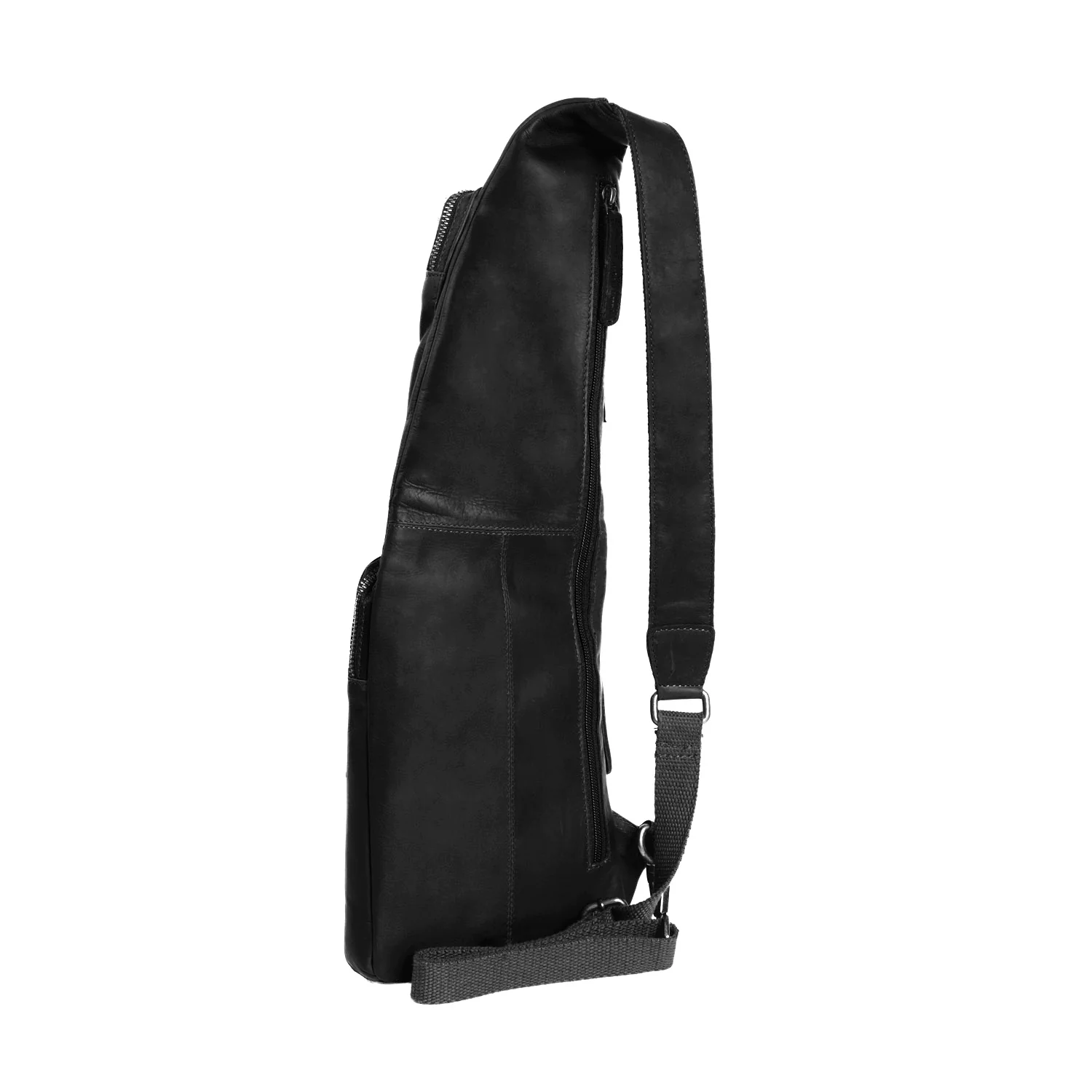 Leather Sling Bag Black Logan - Image 3