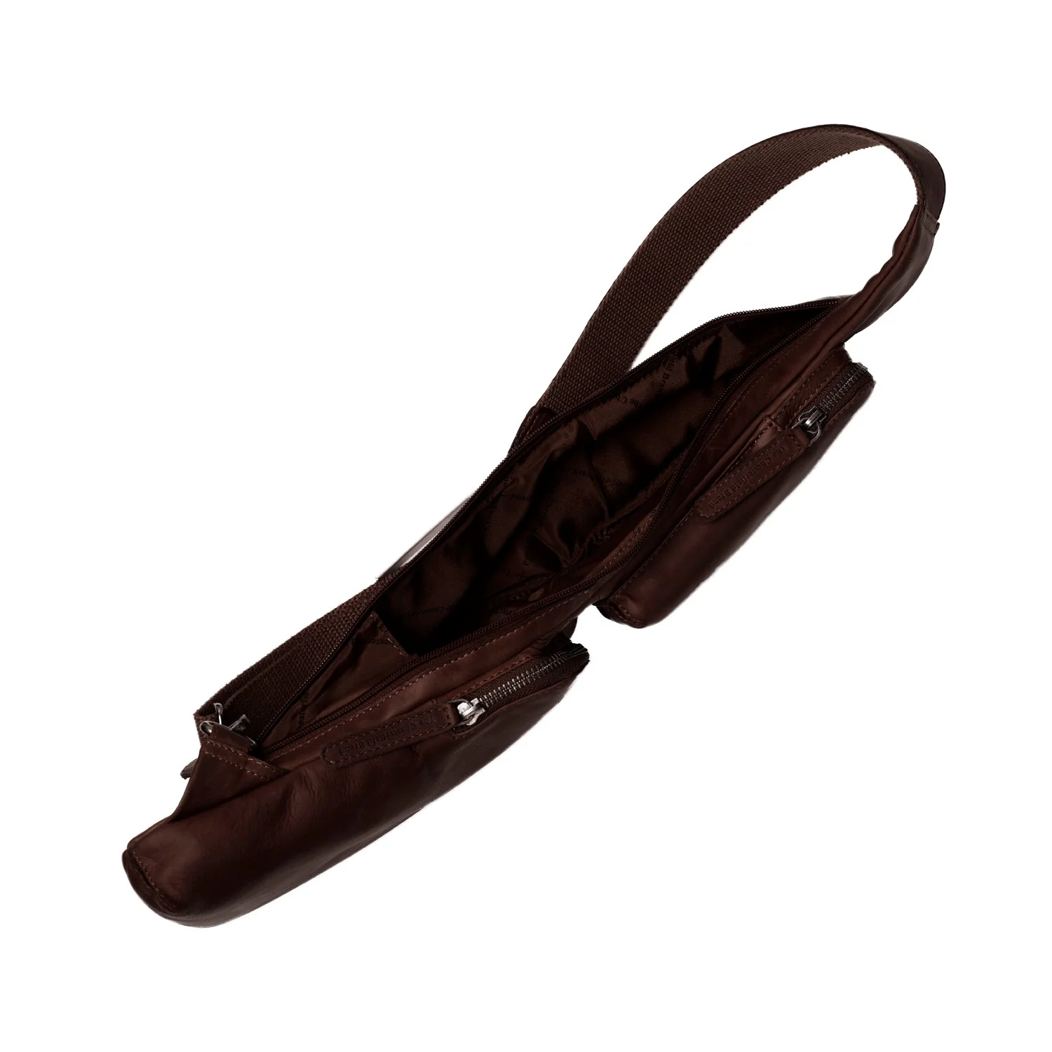 Leather Sling Bag Brown Logan - Image 5