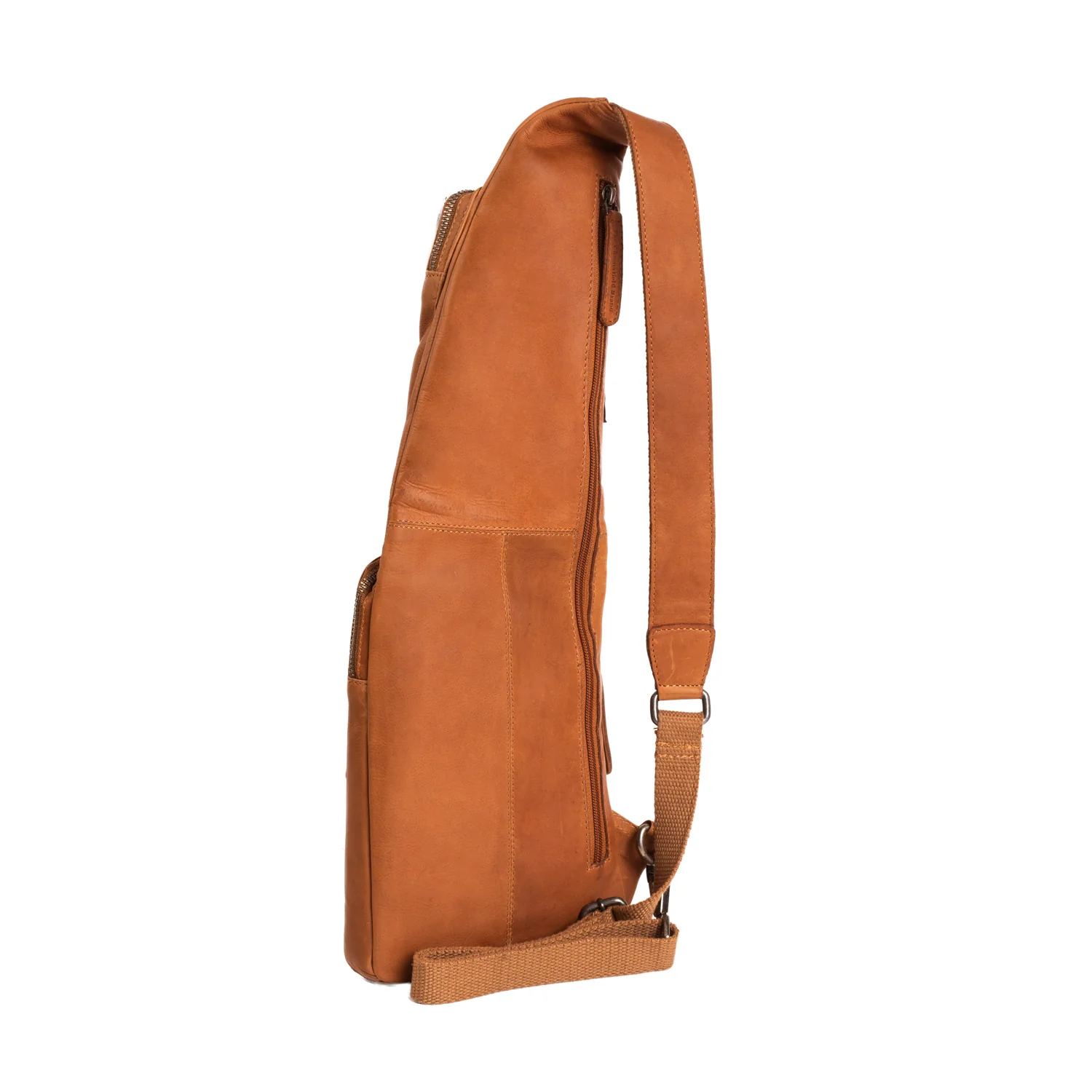 Leather Sling Bag Cognac Logan - Image 4