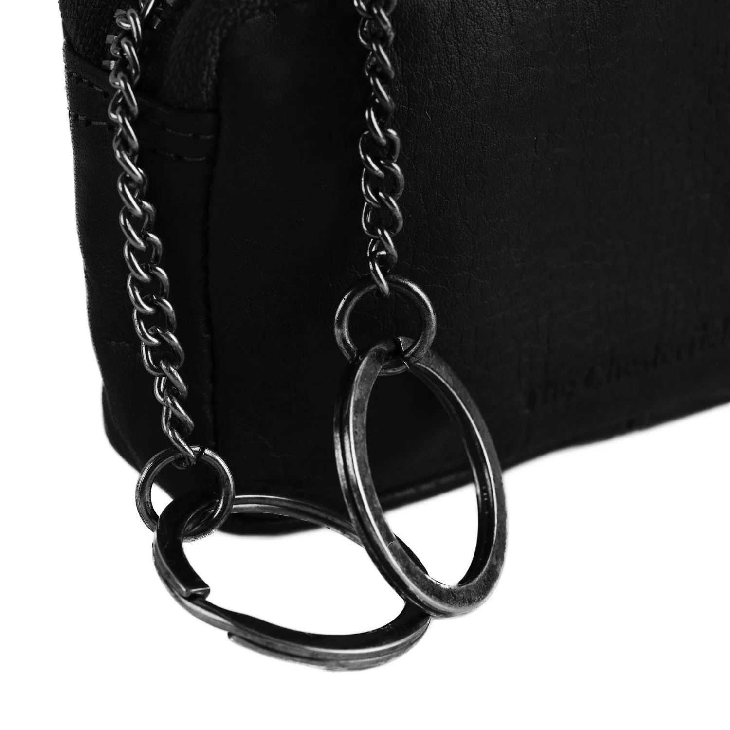 Leather Key Pouch Black Corey - Image 3
