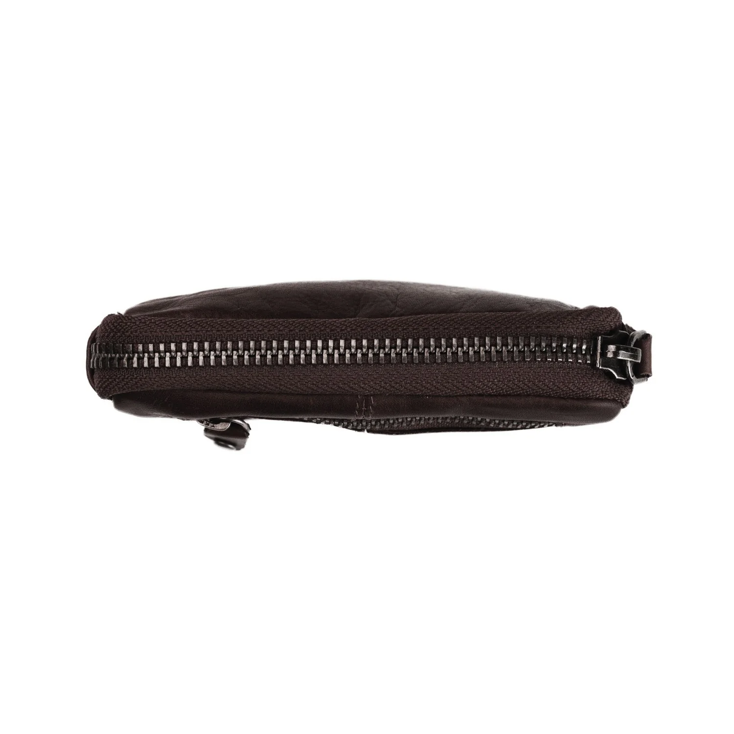 Leather Key Pouch Brown Corey - Image 4