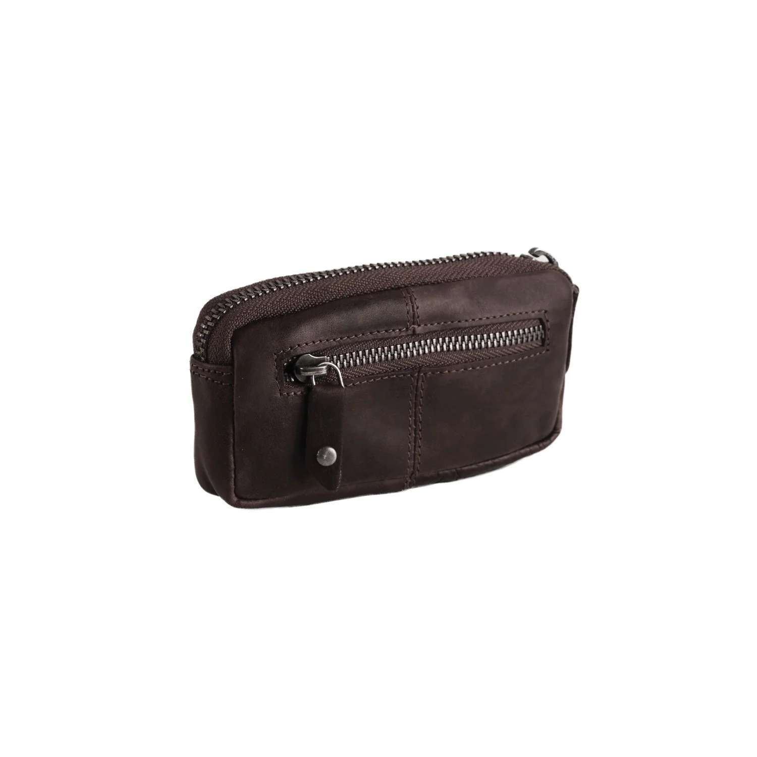 Leather Key Pouch Brown Corey - Image 5