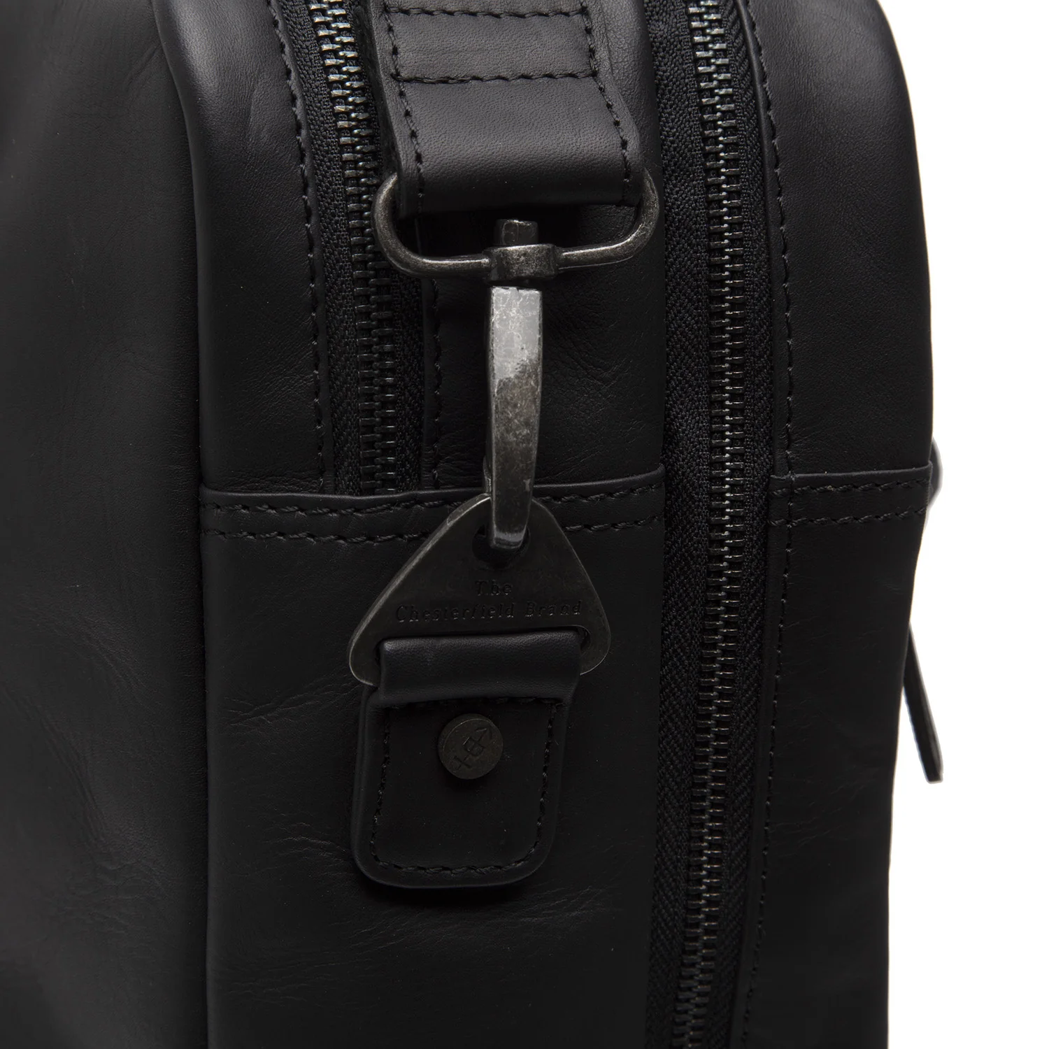Leather Laptop Bag Black Boston - Image 6