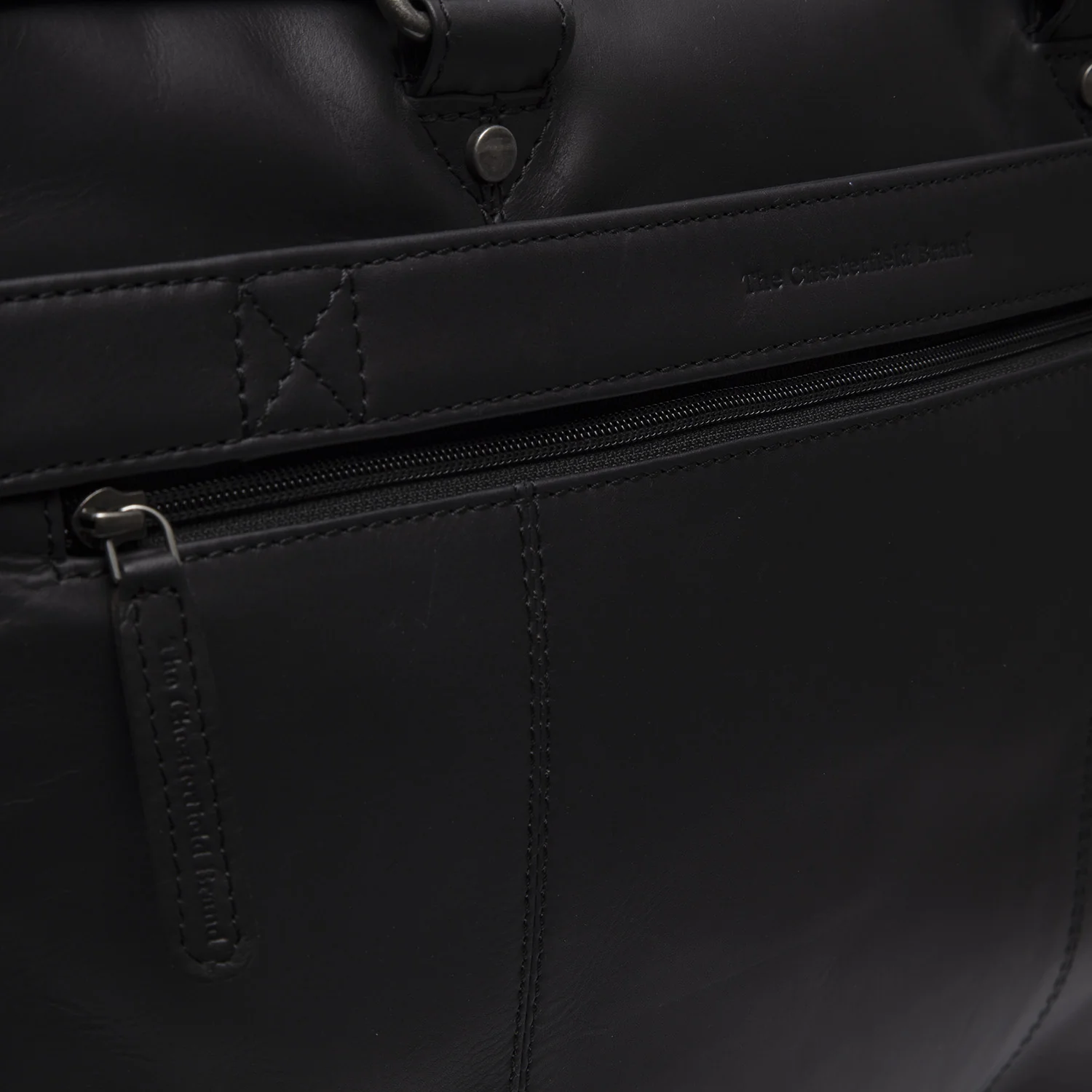 Leather Laptop Bag Black Boston - Image 7
