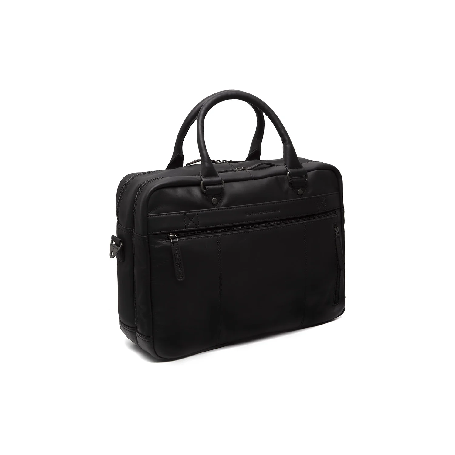 Leather Laptop Bag Black Boston - Image 8