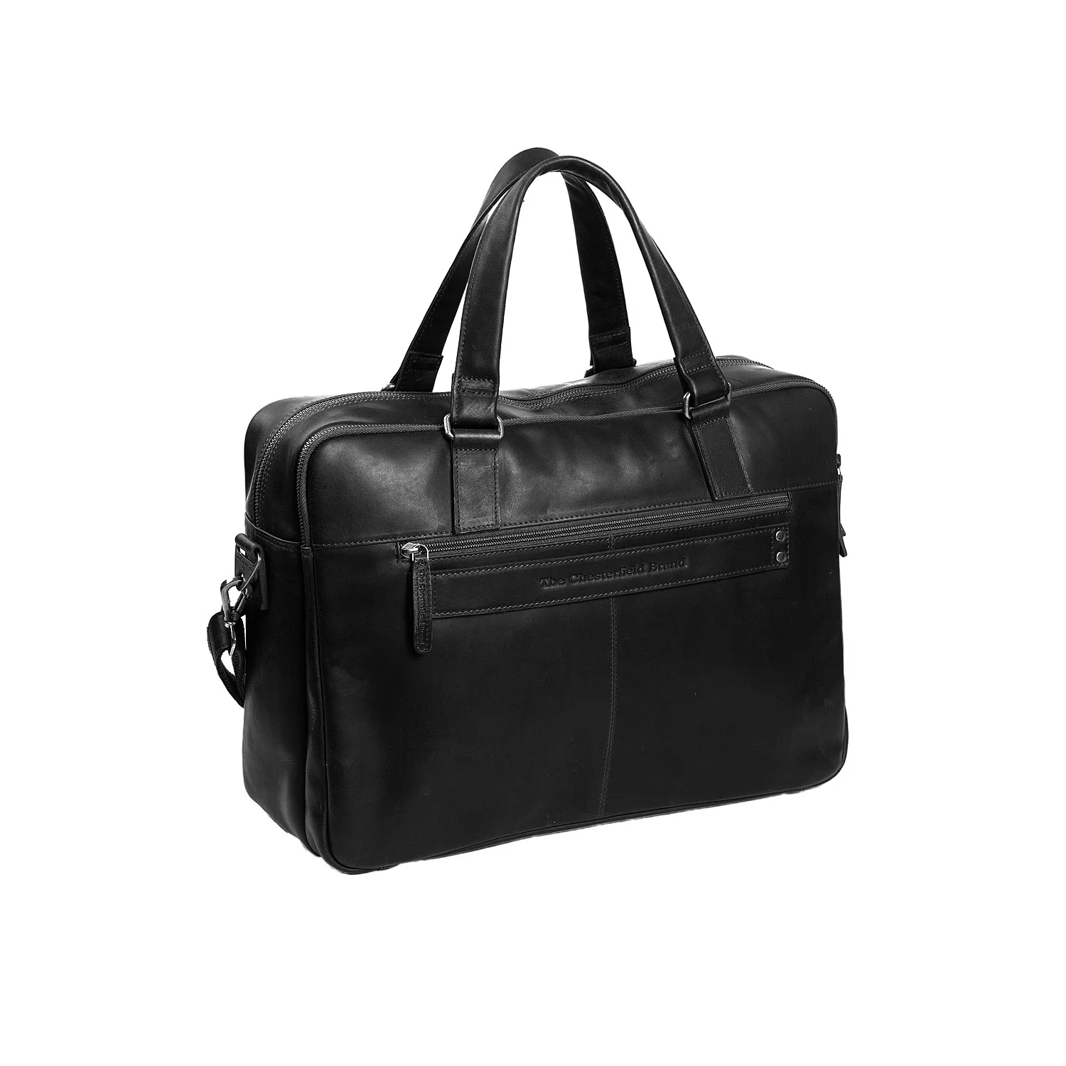 Leather Laptop Bag Black Misha - Image 7