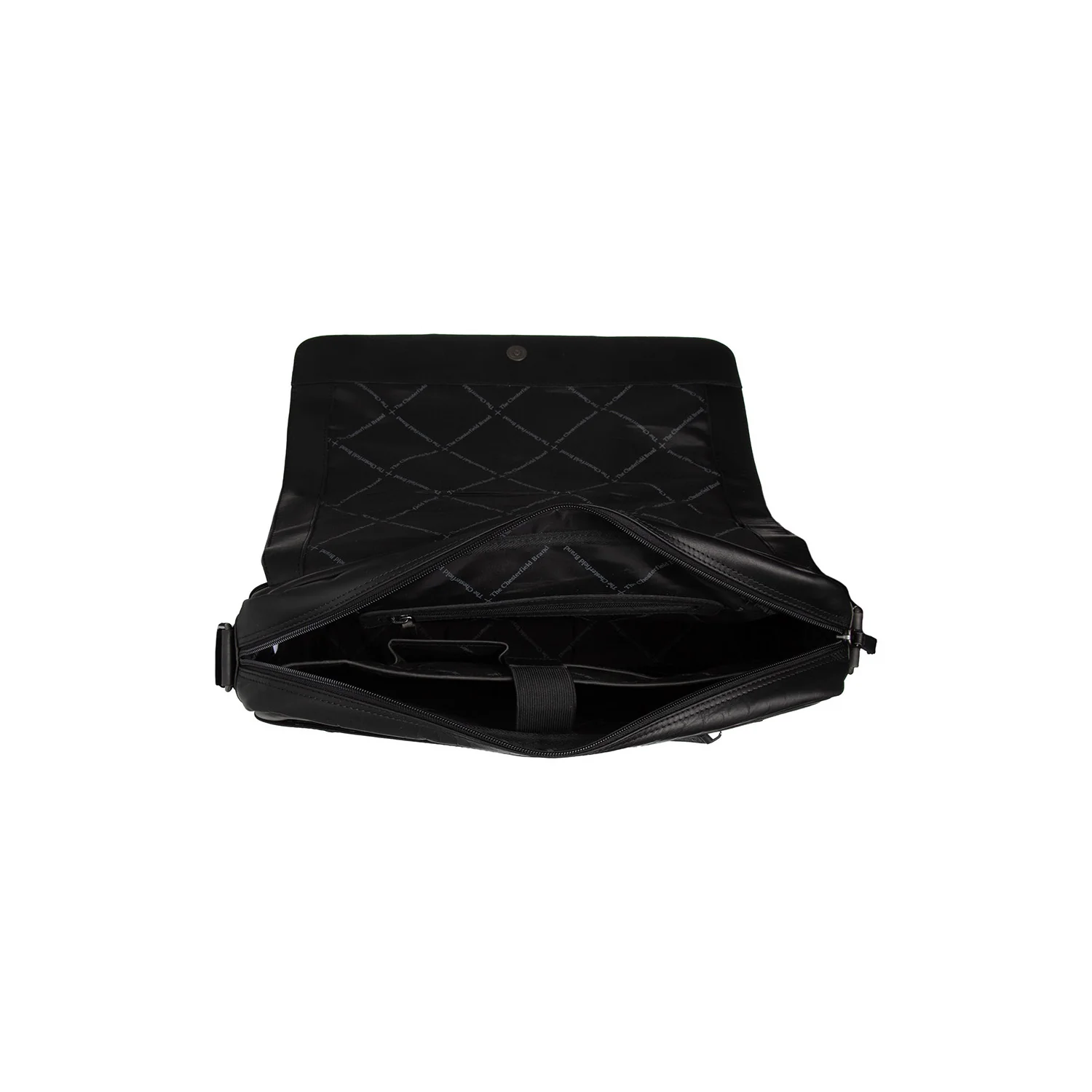 Leather Laptop Bag Black Richard - Image 3