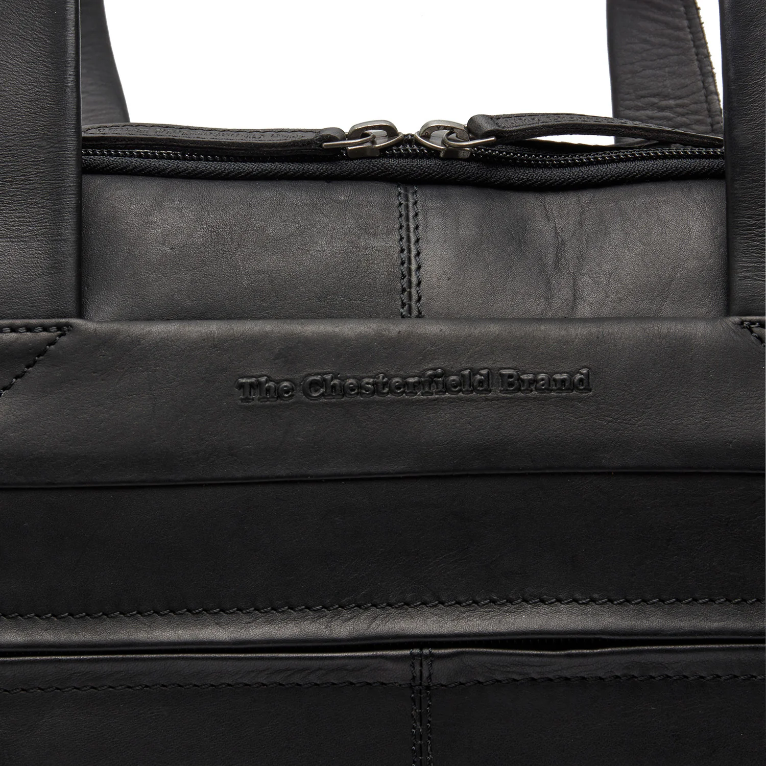 Leather Laptop Bag Black Ryan - Image 3