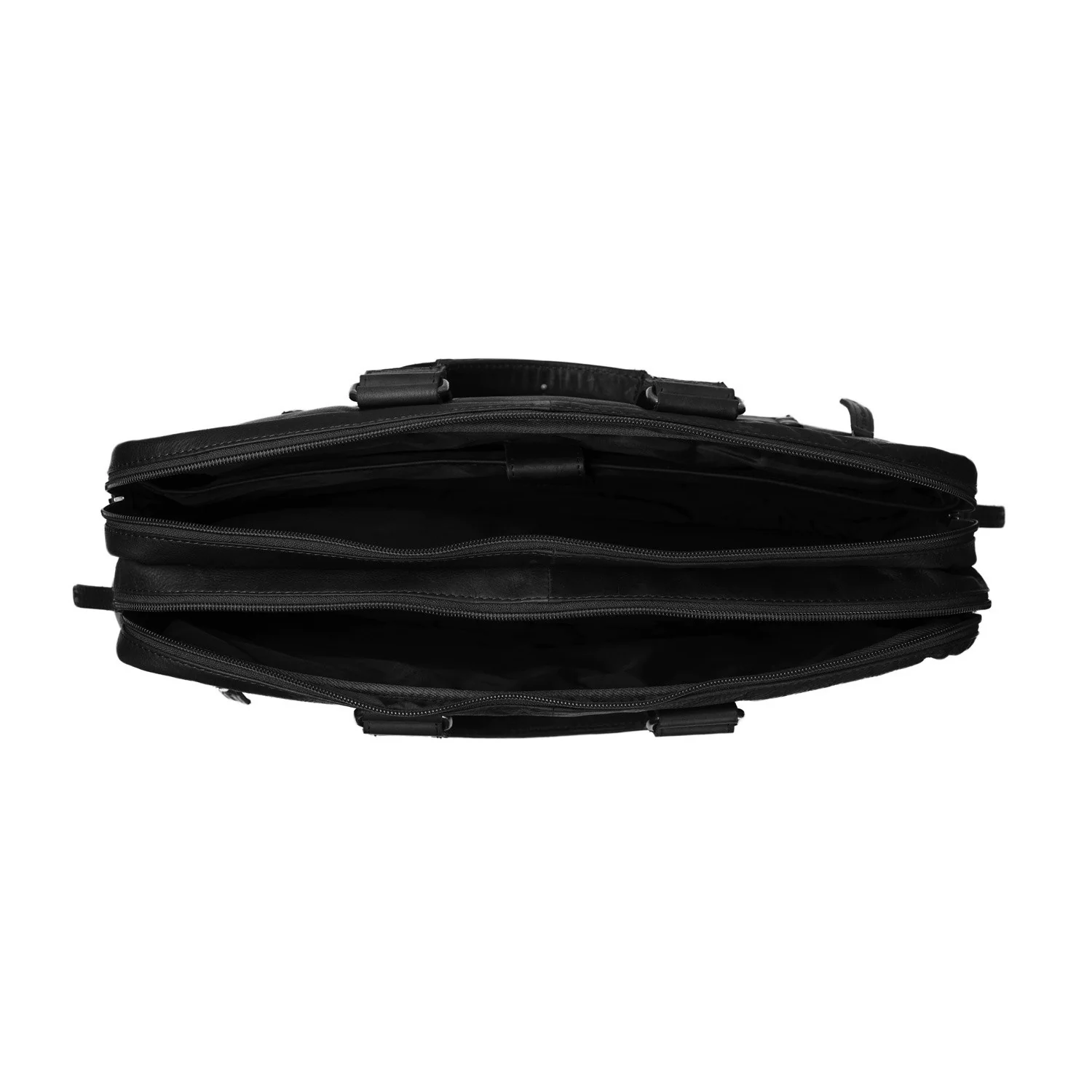 Leather Laptop Bag Black Seth - Image 4