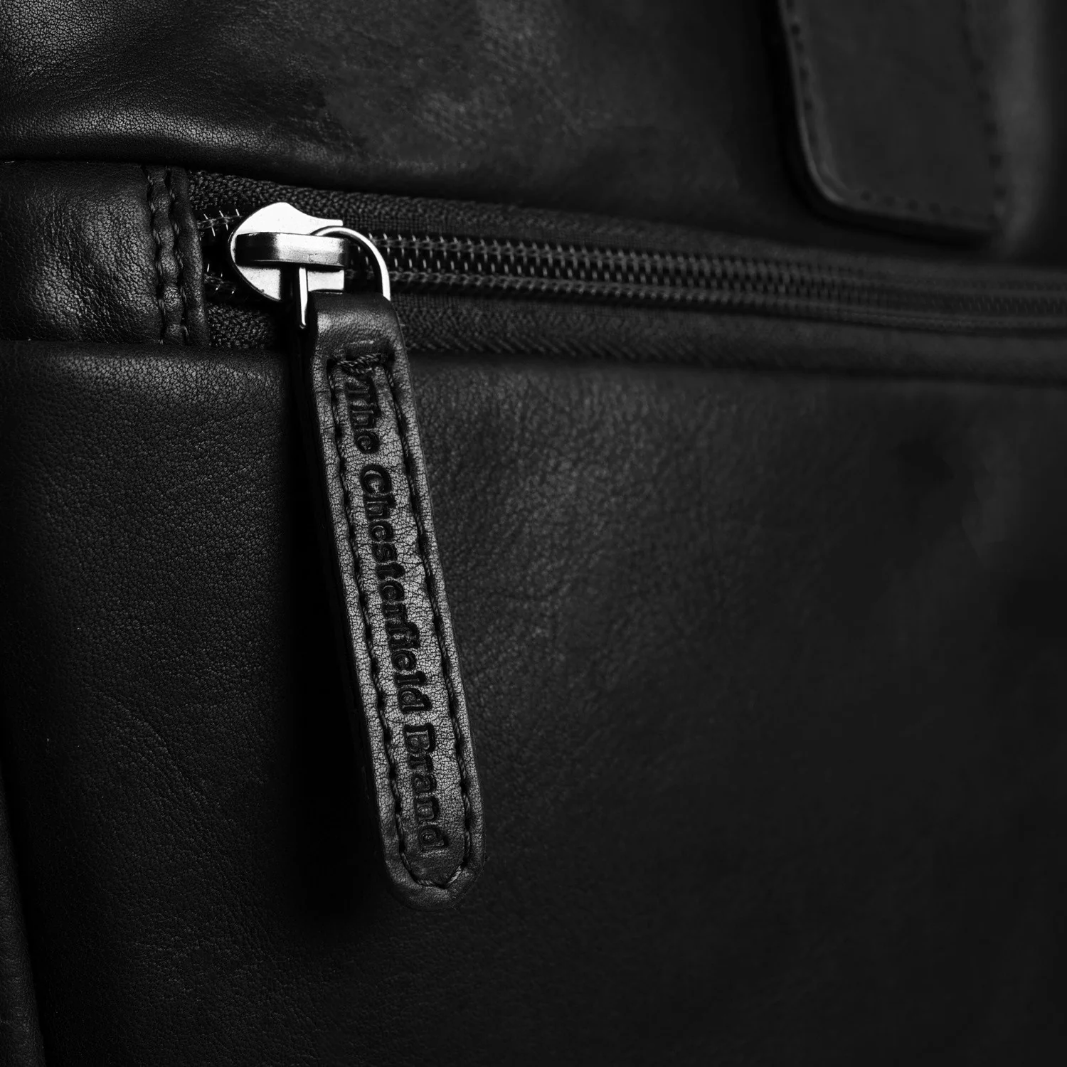 Leather Laptop Bag Black Seth - Image 5