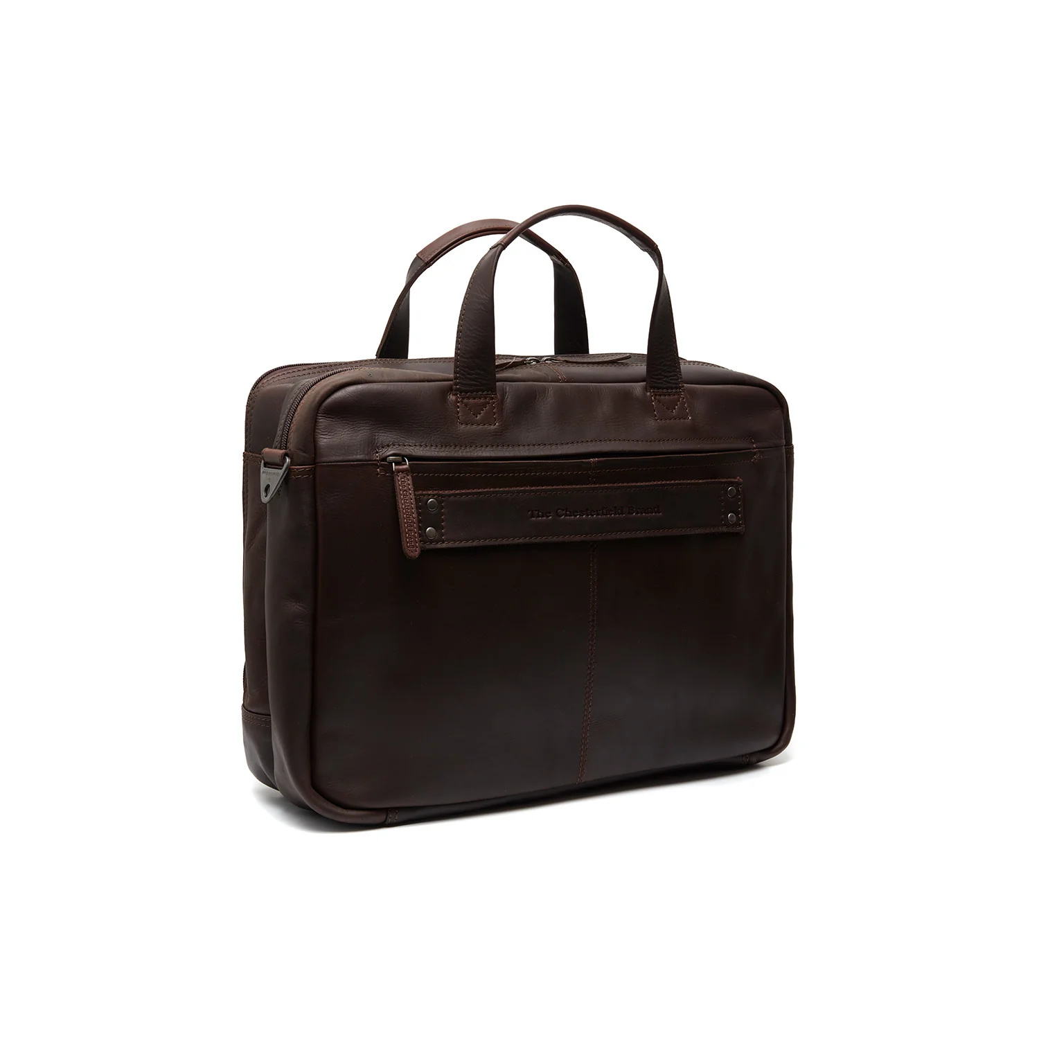 Leather Laptop Bag Brown Ryan - Image 7