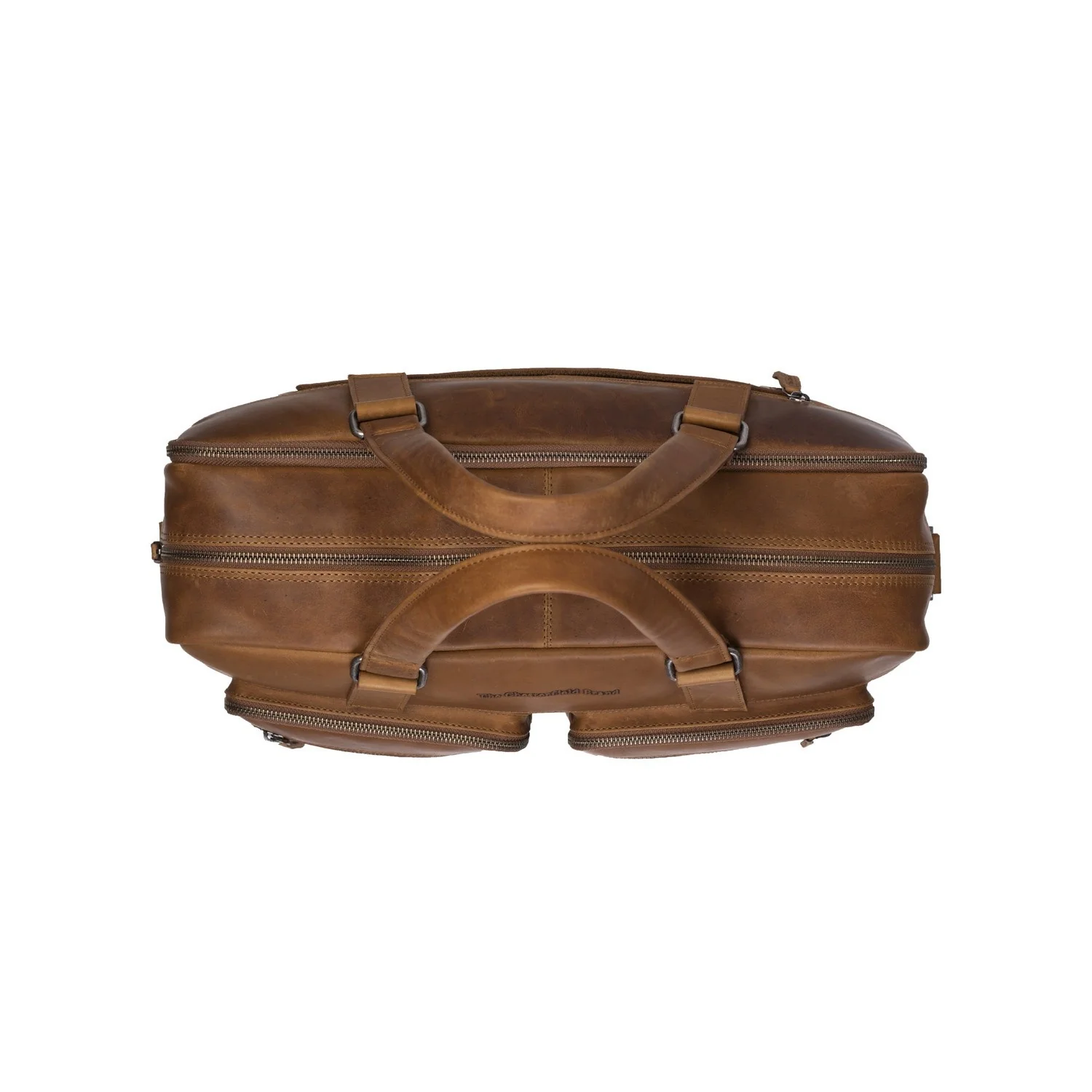 Leather Laptop Bag Cognac Misha - Image 5