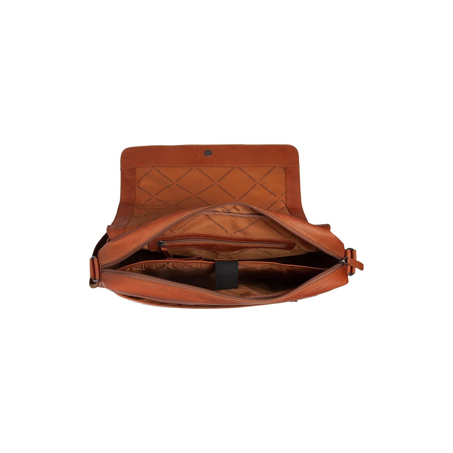 Leather Laptop Bag Cognac Richard - Image 3