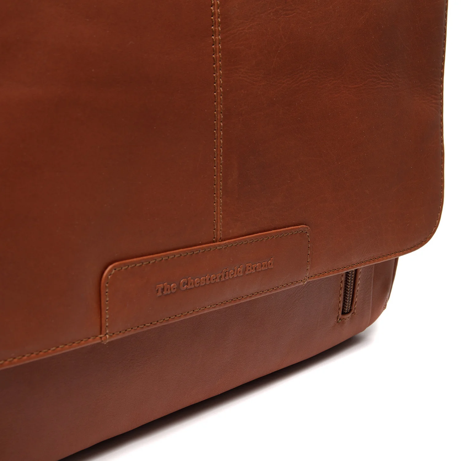 Leather Laptop Bag Cognac Richard - Image 5