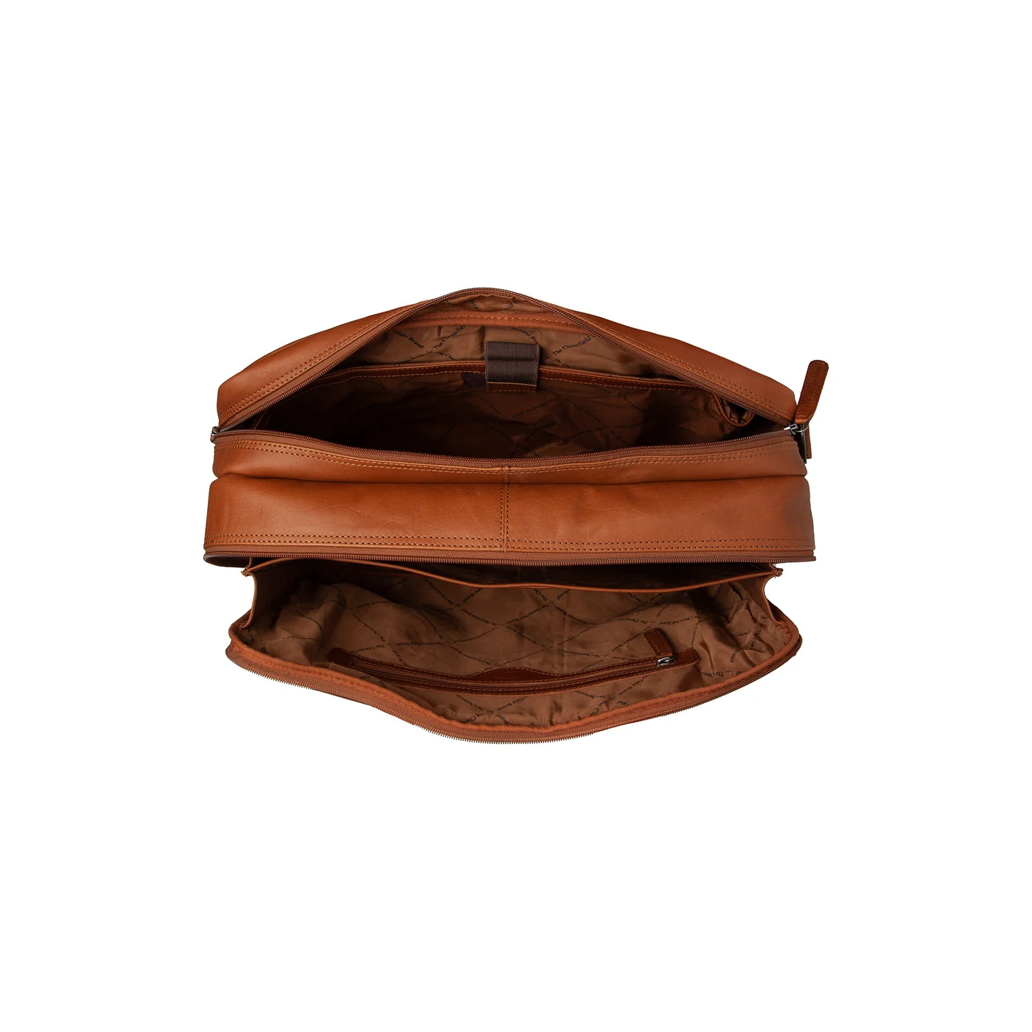 Leather Laptop Bag Cognac Ryan - Image 5