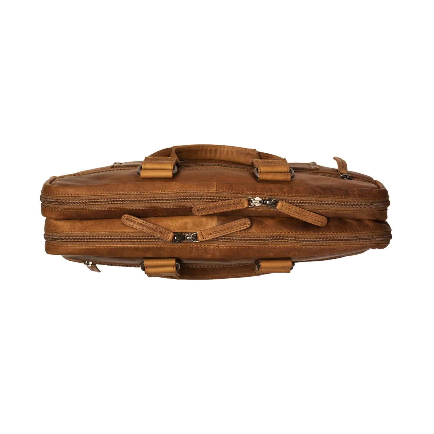 Leather Laptop Bag Cognac Seth - Image 7