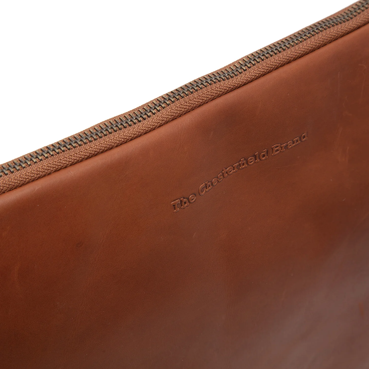 Leather Laptop Sleeve 14 Inch Cognac Clinton - Image 5
