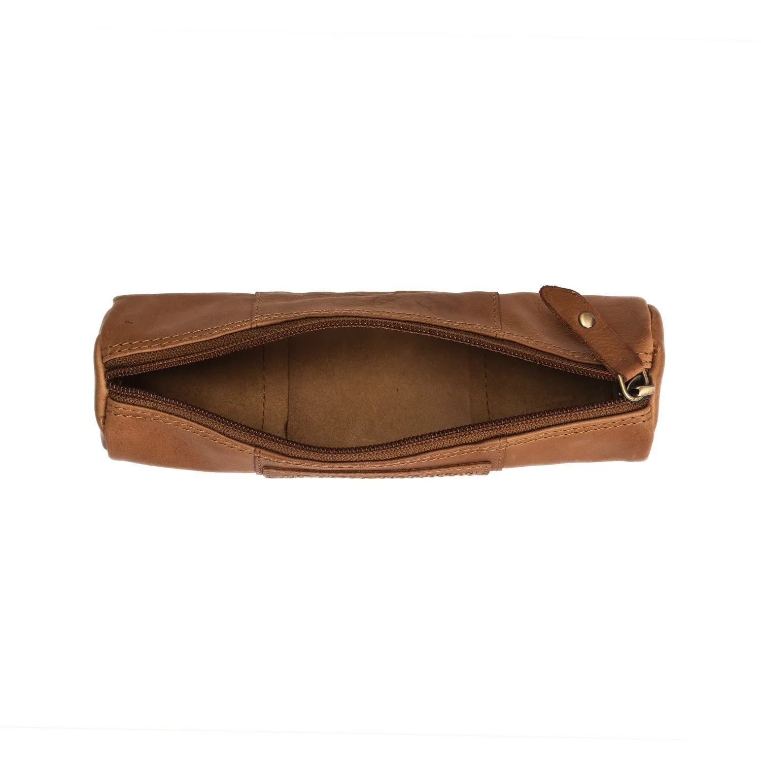 Leather Pen Case Cognac Lea - Image 4
