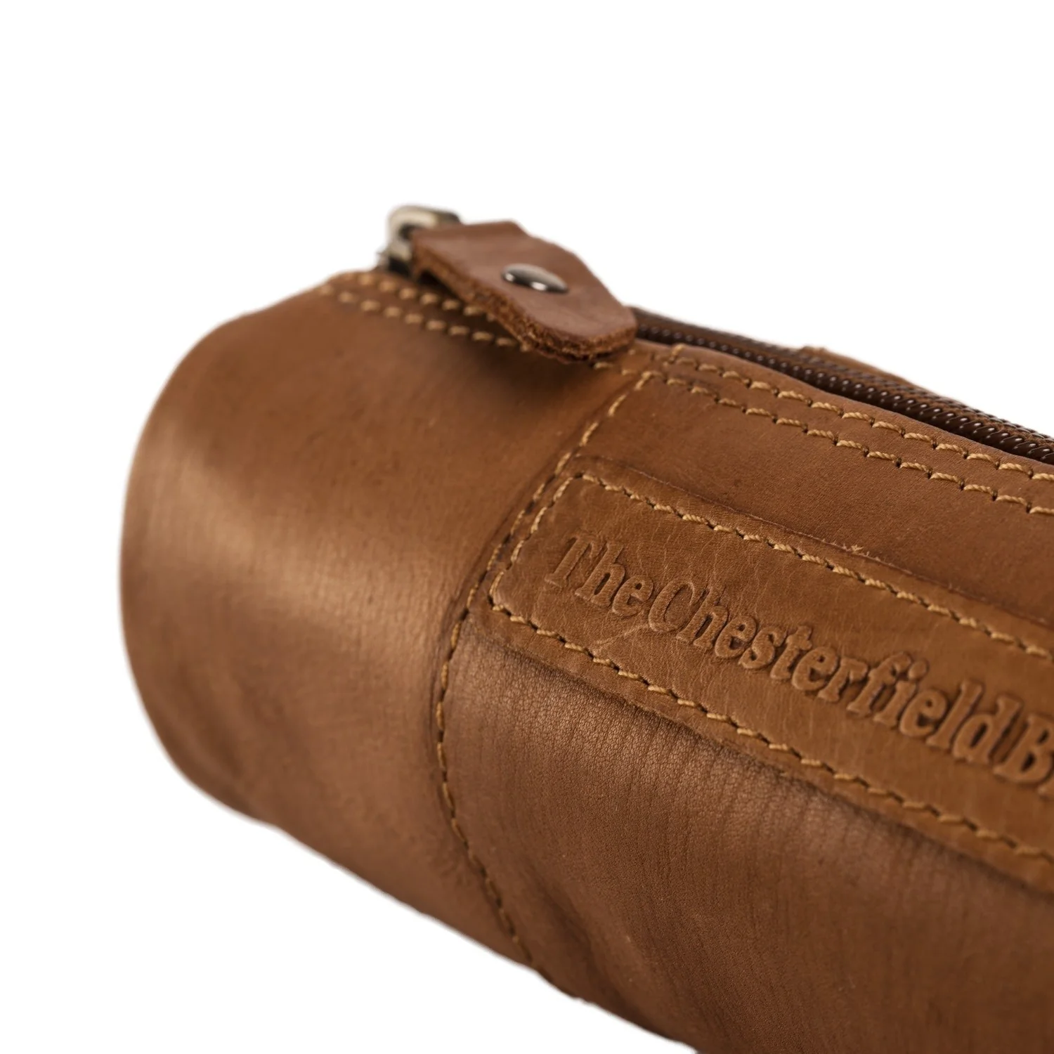 Leather Pen Case Cognac Lea - Image 5