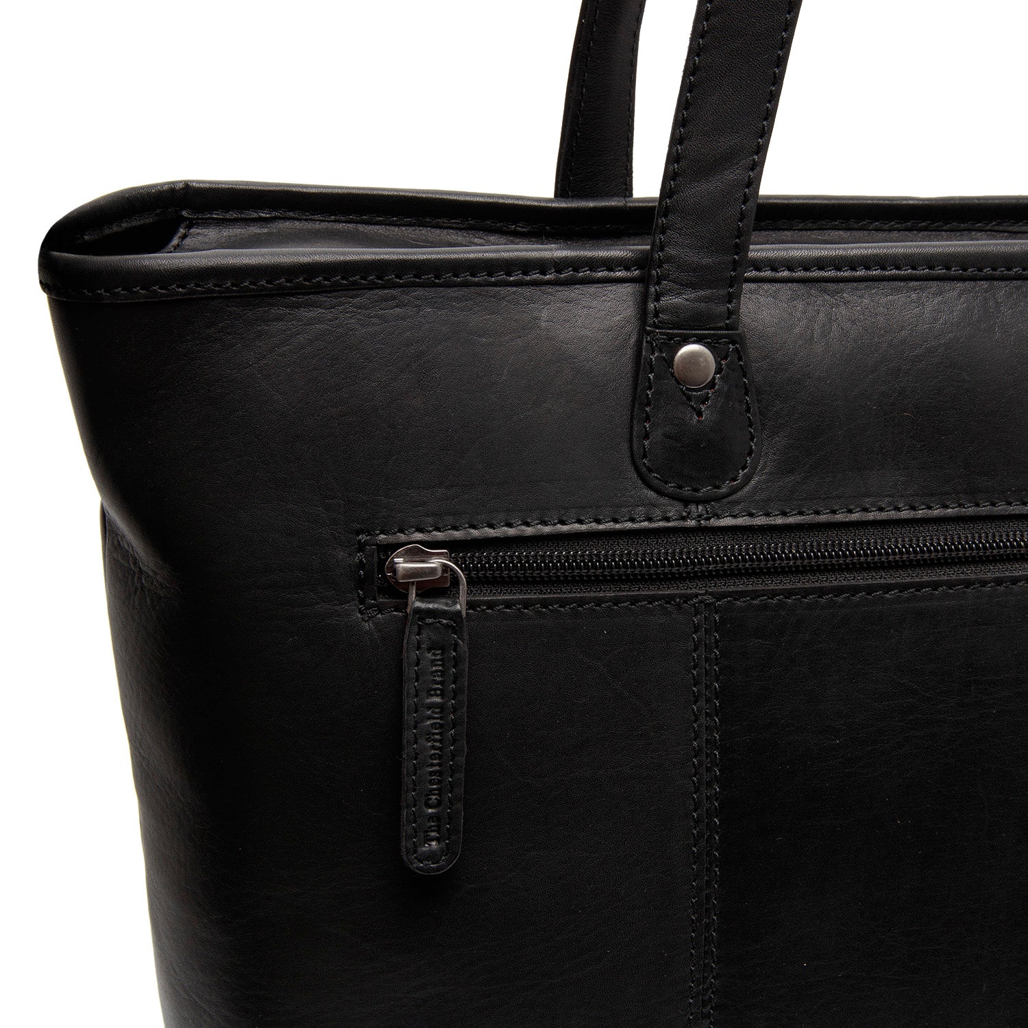 Leather Shopper Black Astano - Image 7