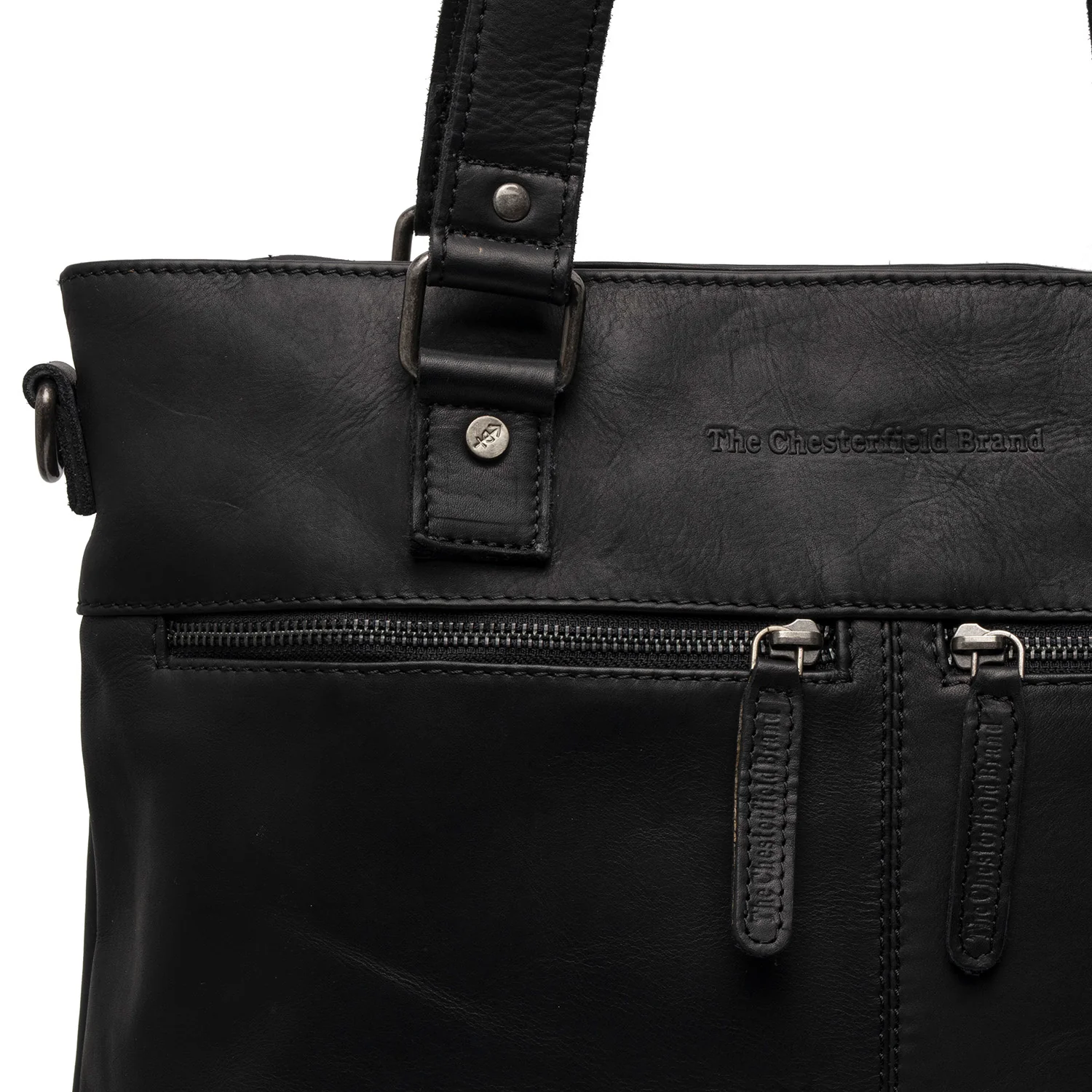Leather Shopper Black Rome - Image 4
