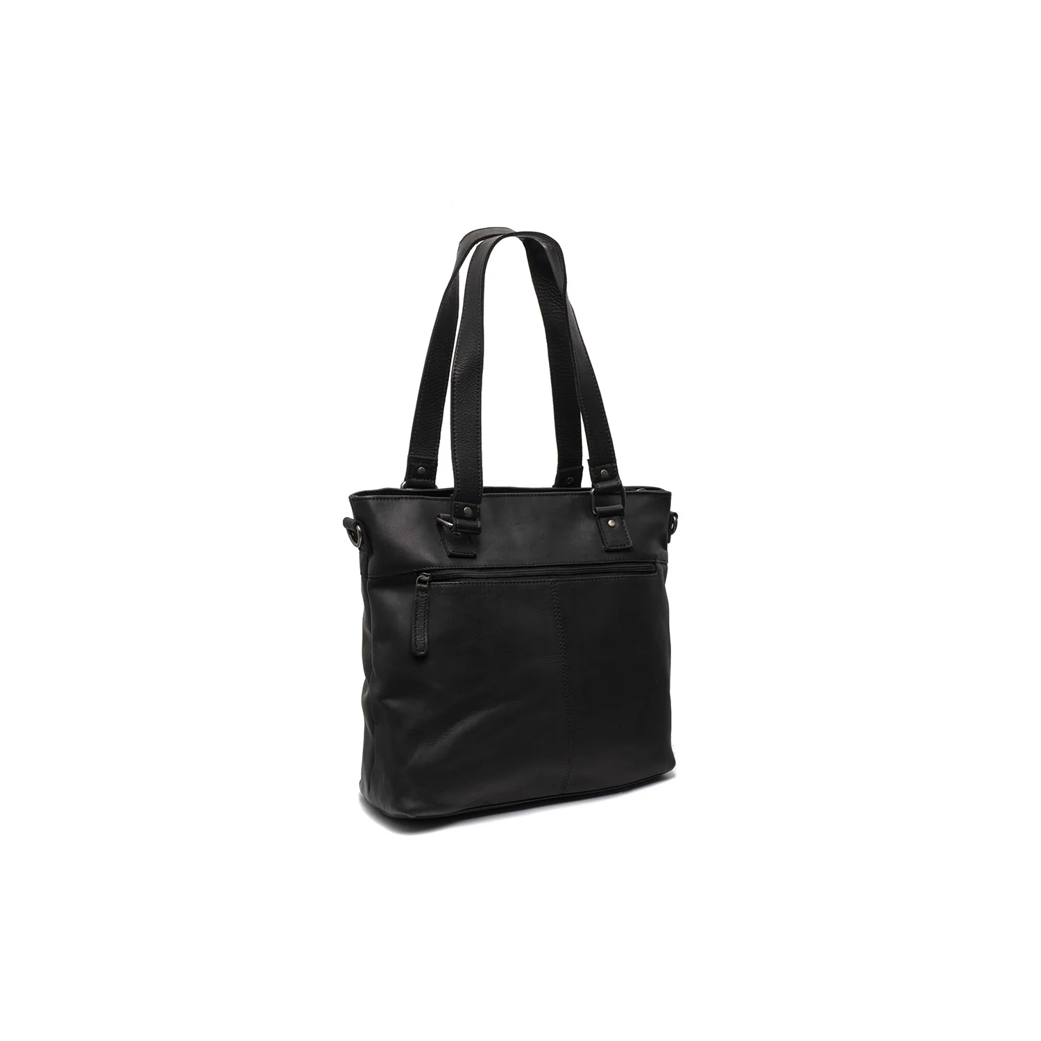 Leather Shopper Black Rome - Image 6