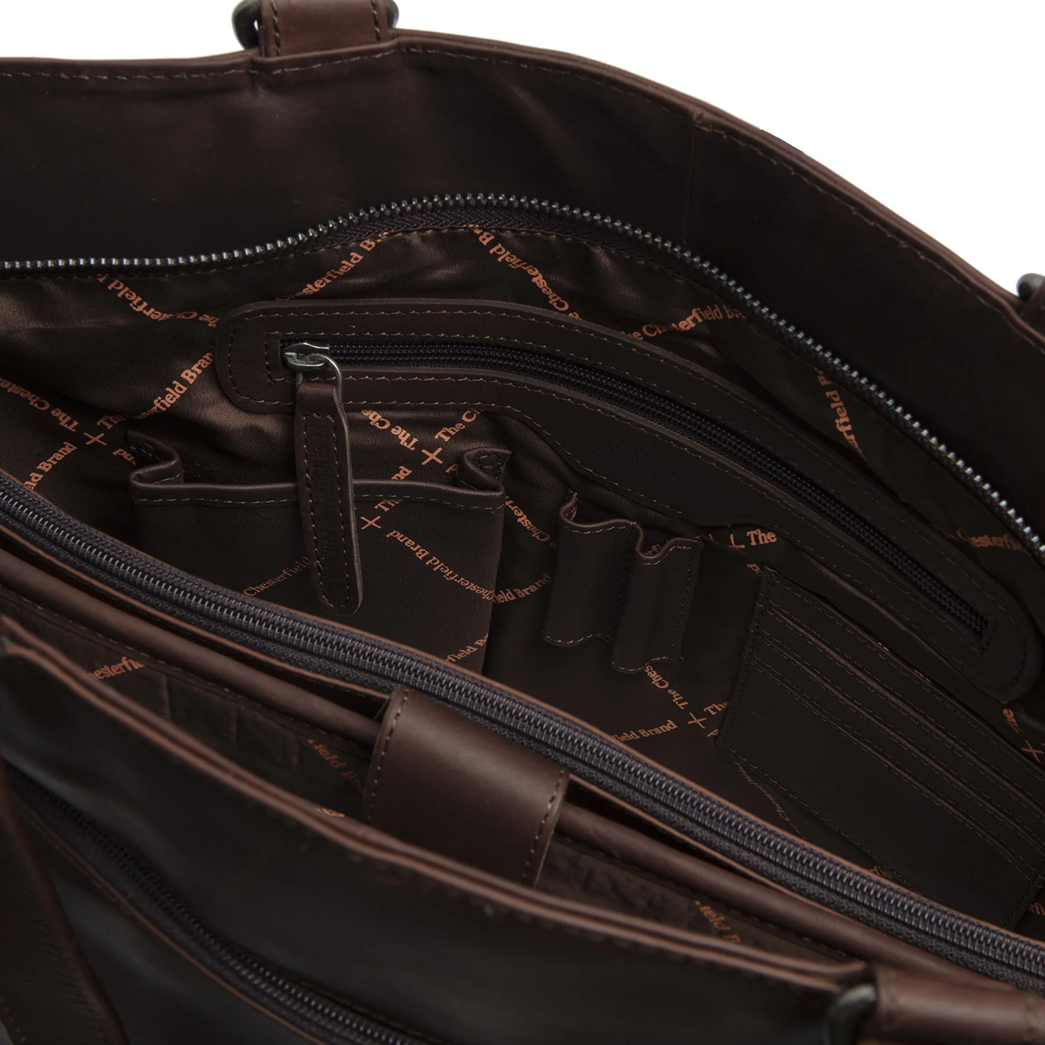 Leather Shopper Brown Berlin - Image 3