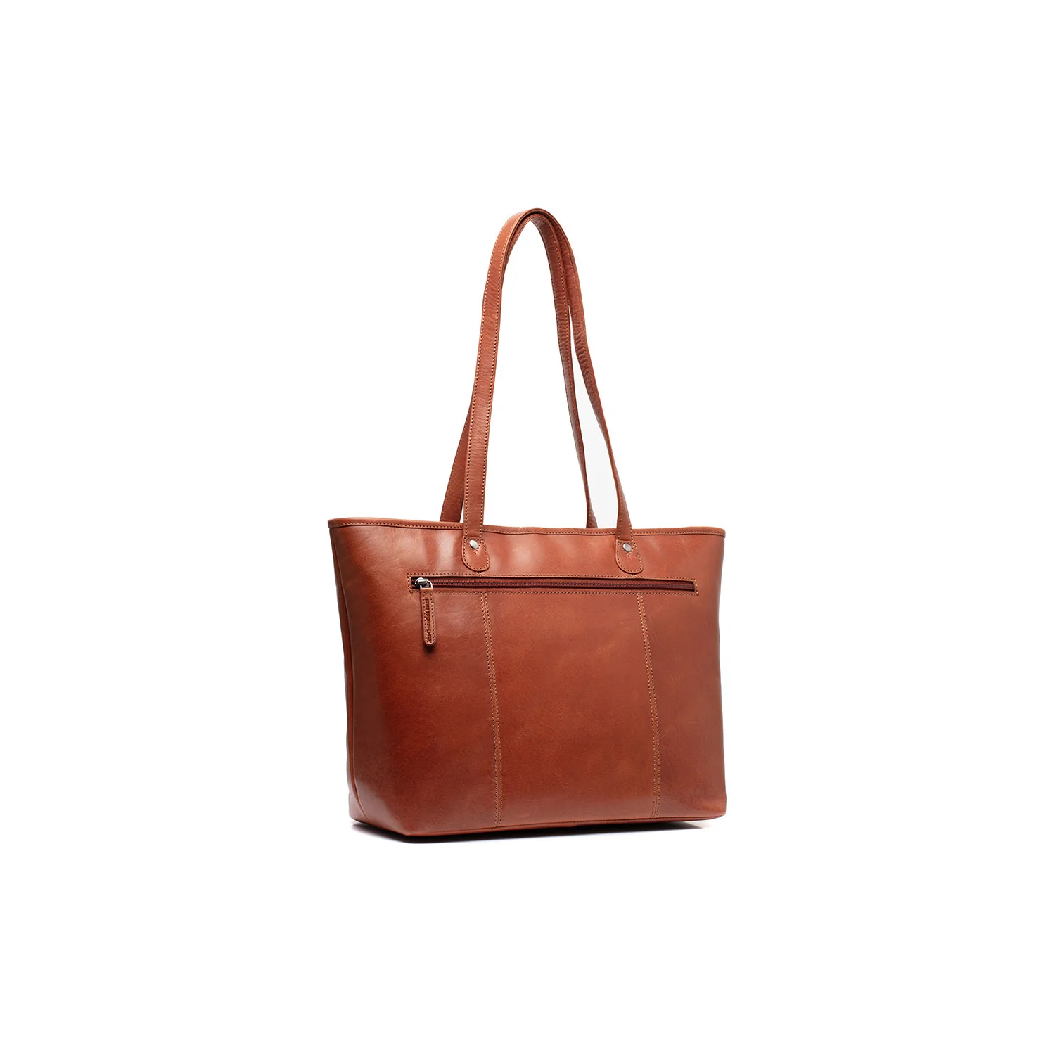 Leather Shopper Cognac Astano - Image 7