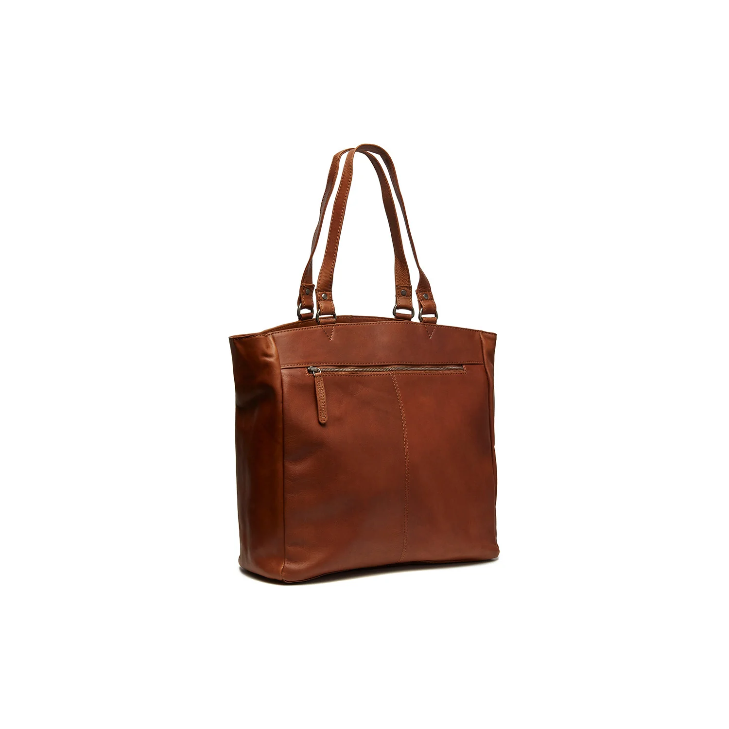 Leather Shopper Cognac Berlin - Image 7